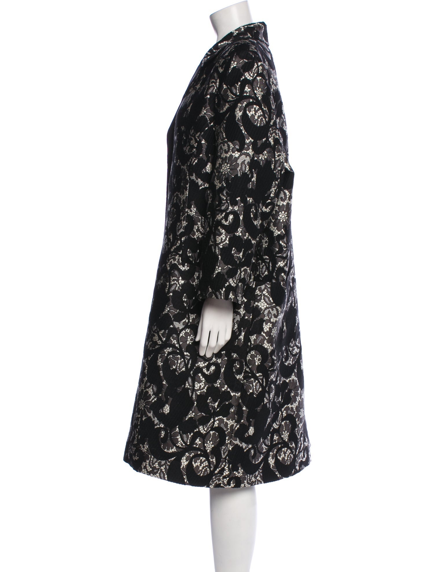 Carolina Herrera Printed Embroidered Accent Dress Set