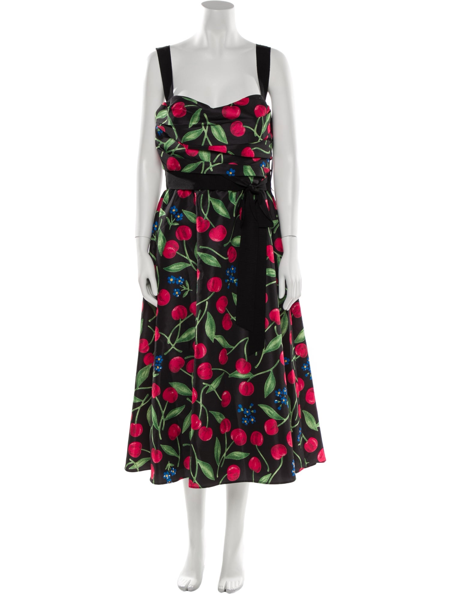 Carolina Herrera Floral Print Long Dress