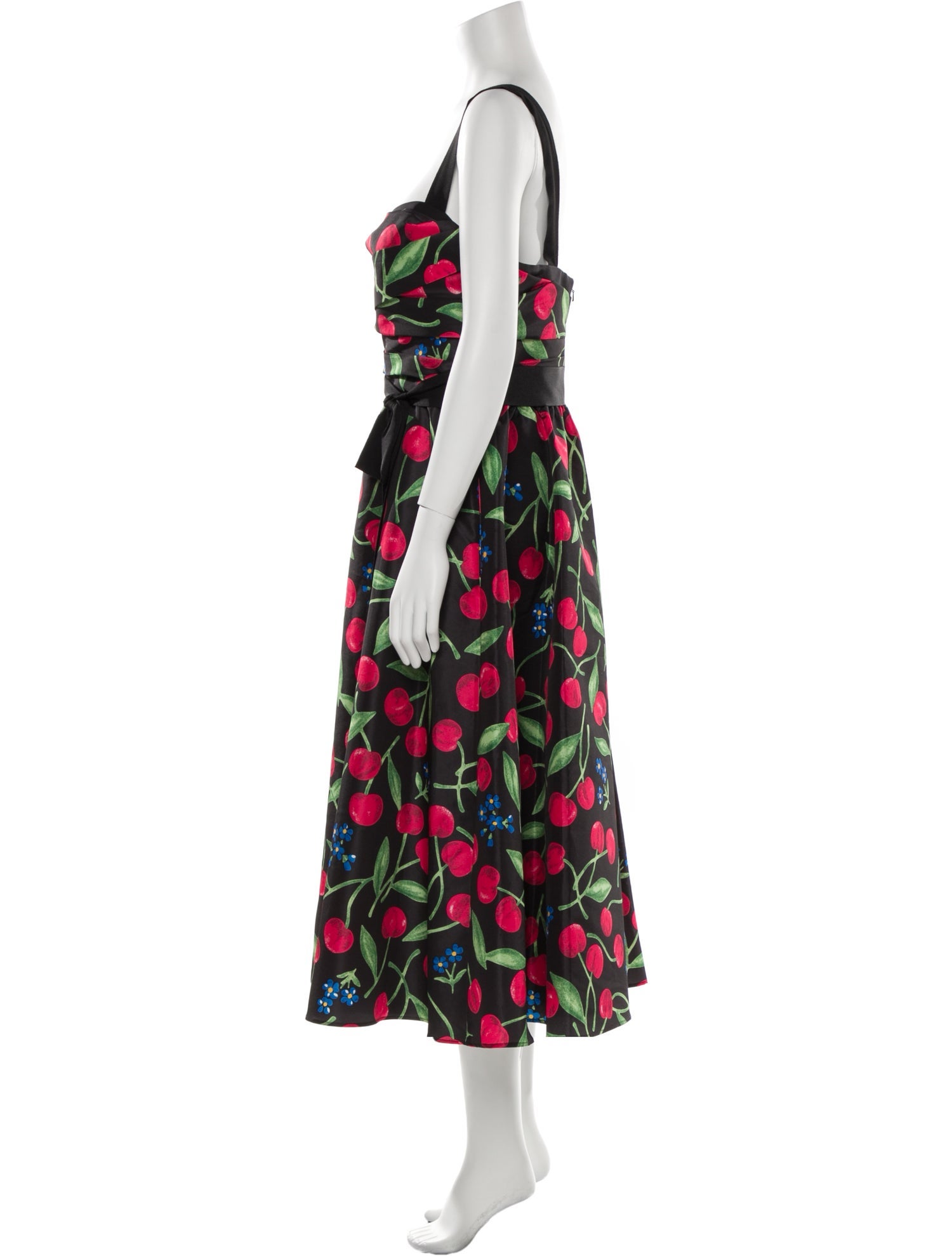 Carolina Herrera Floral Print Long Dress