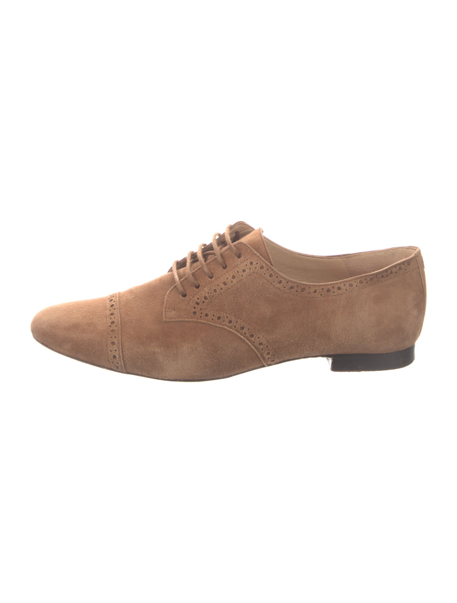 Carolina Herrera Suede Lasercut Accents Oxfords