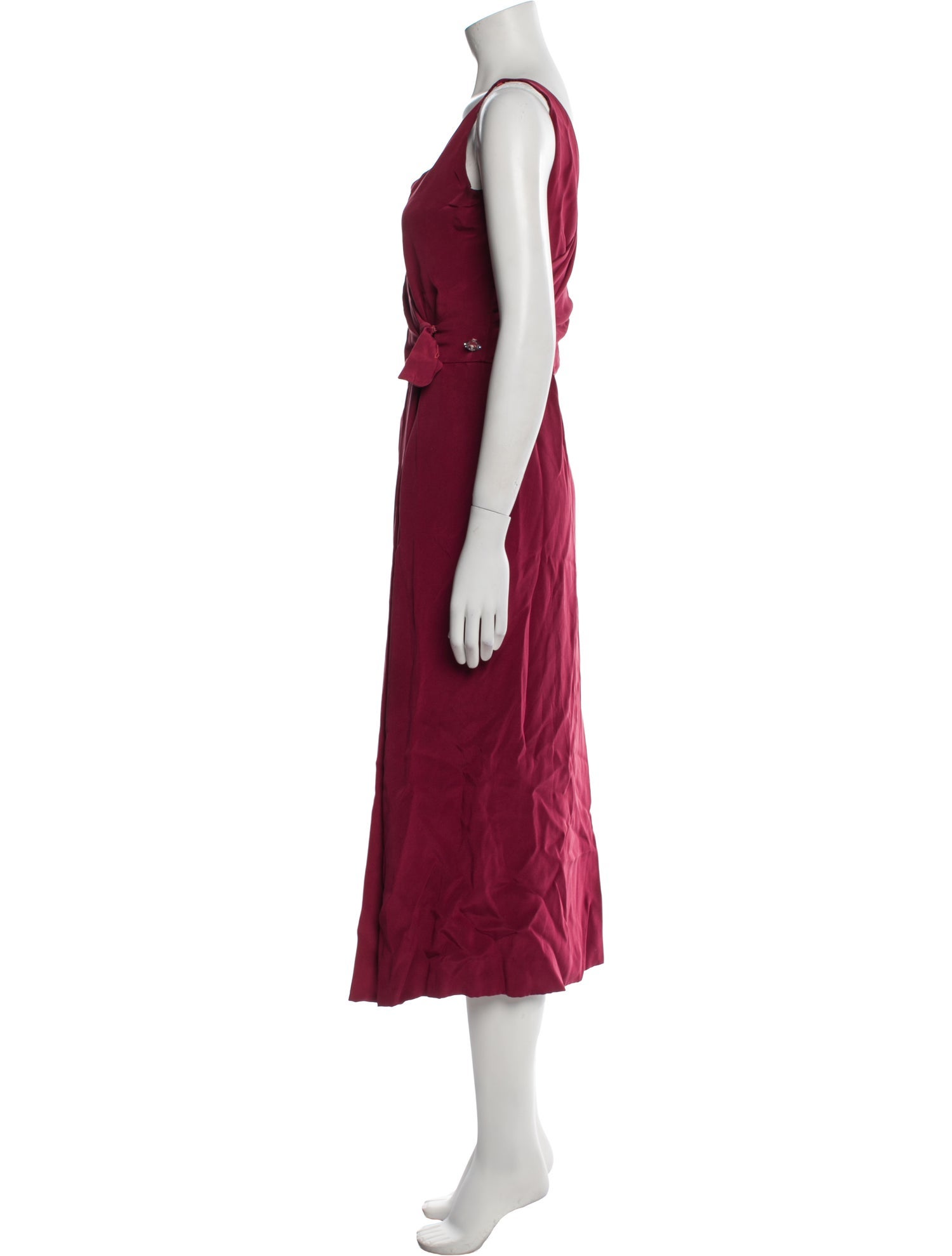 Carolina Herrera Silk Midi Length Dress