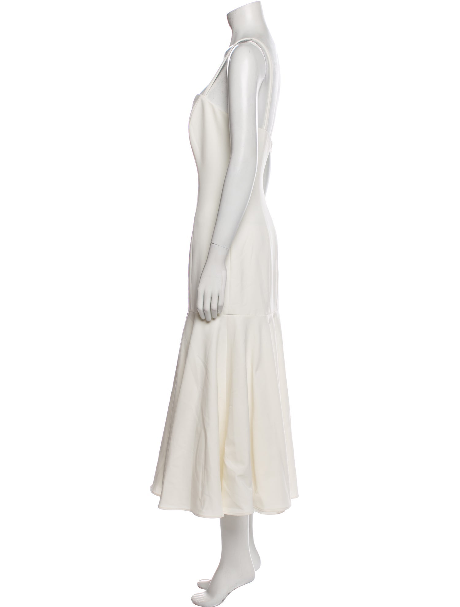 Carolina Herrera Square Neckline Long Dress