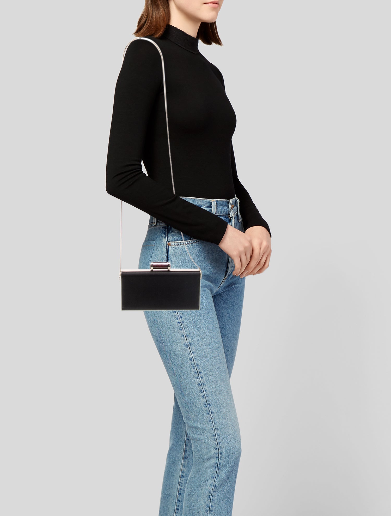 Carolina Herrera Leather Minaudière