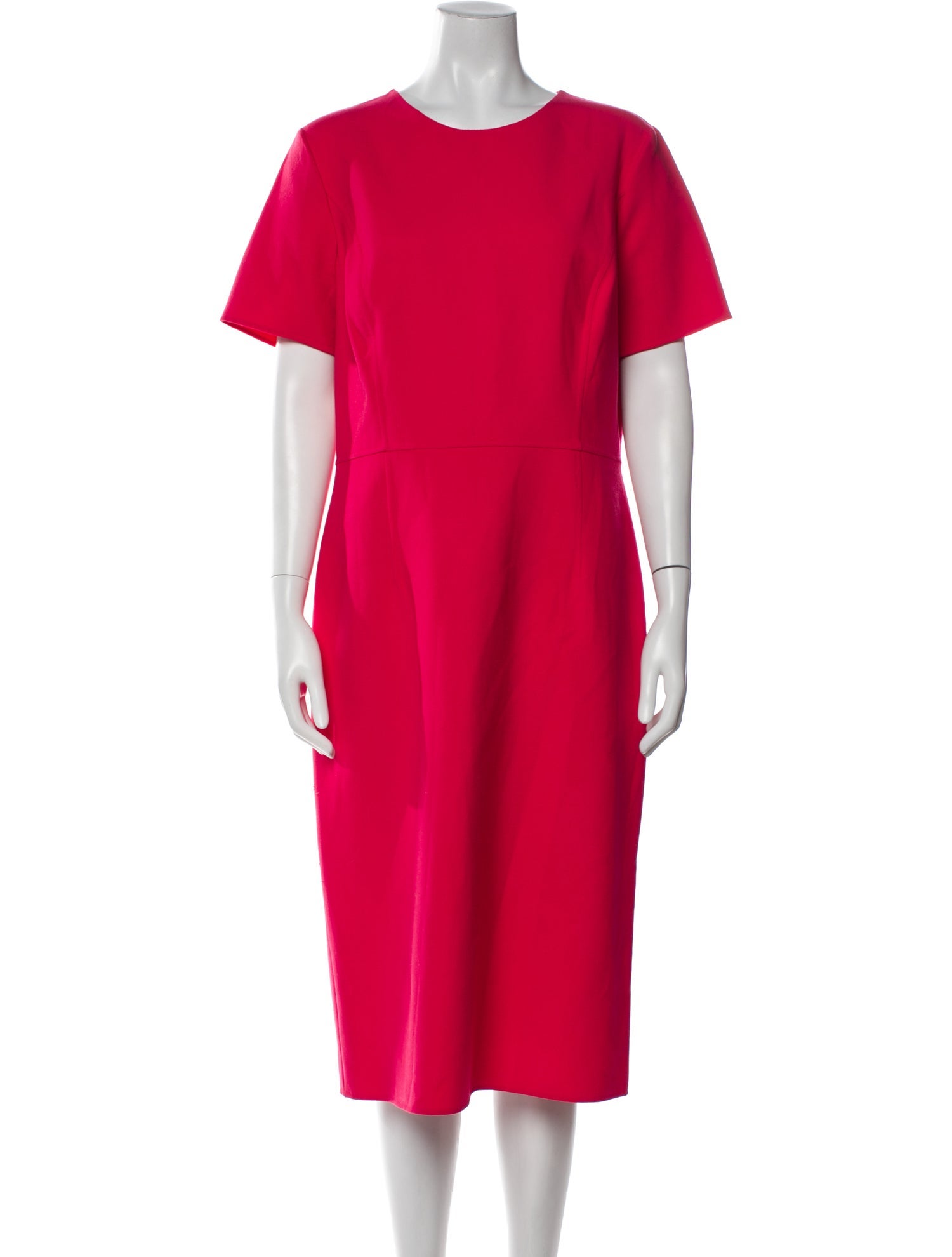 Carolina Herrera Crew Neck Midi Length Dress