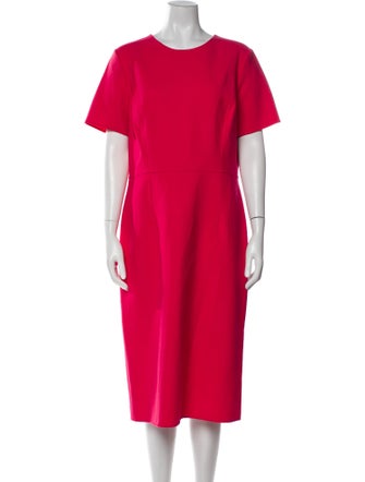 Carolina Herrera Crew Neck Midi Length Dress