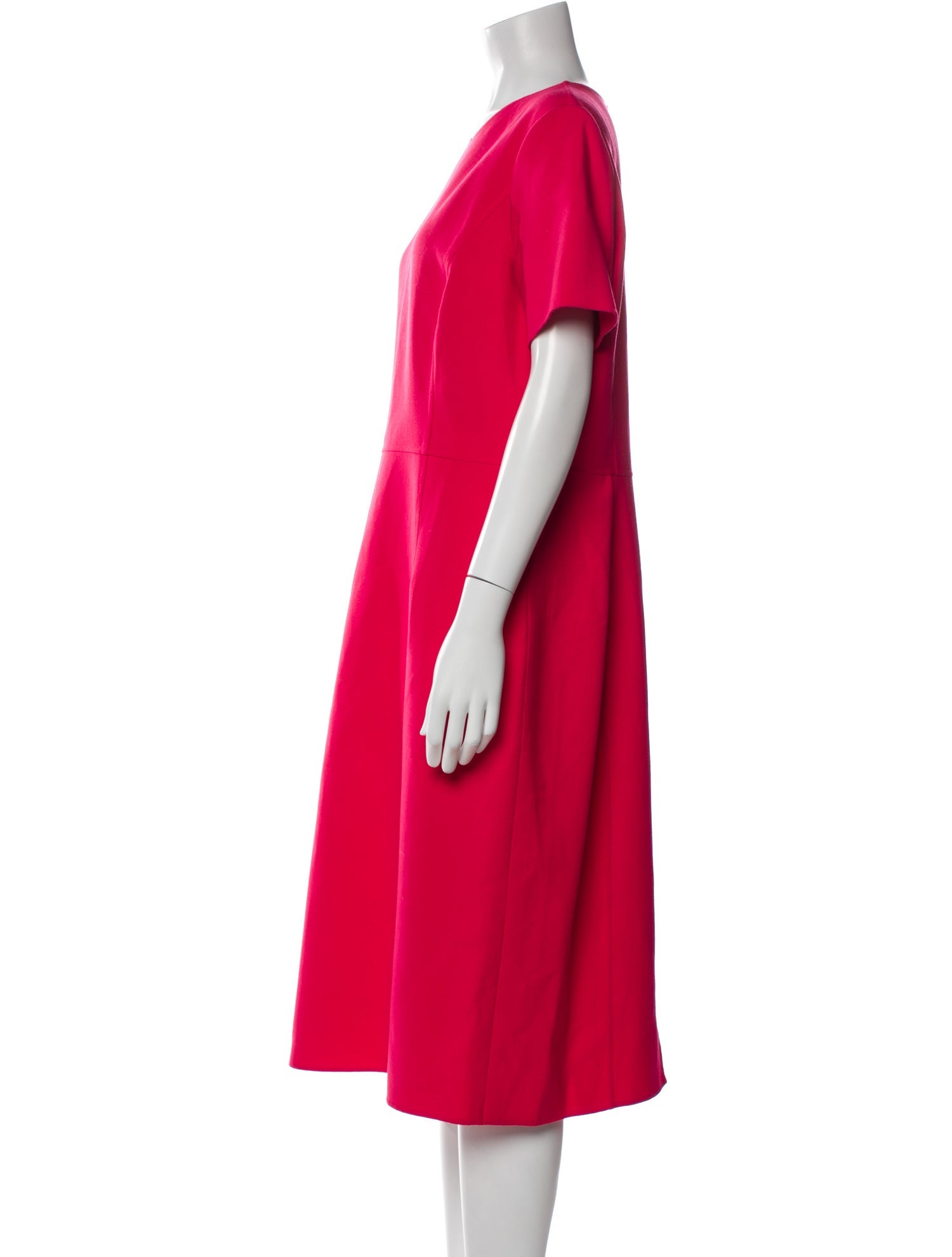 Carolina Herrera Crew Neck Midi Length Dress
