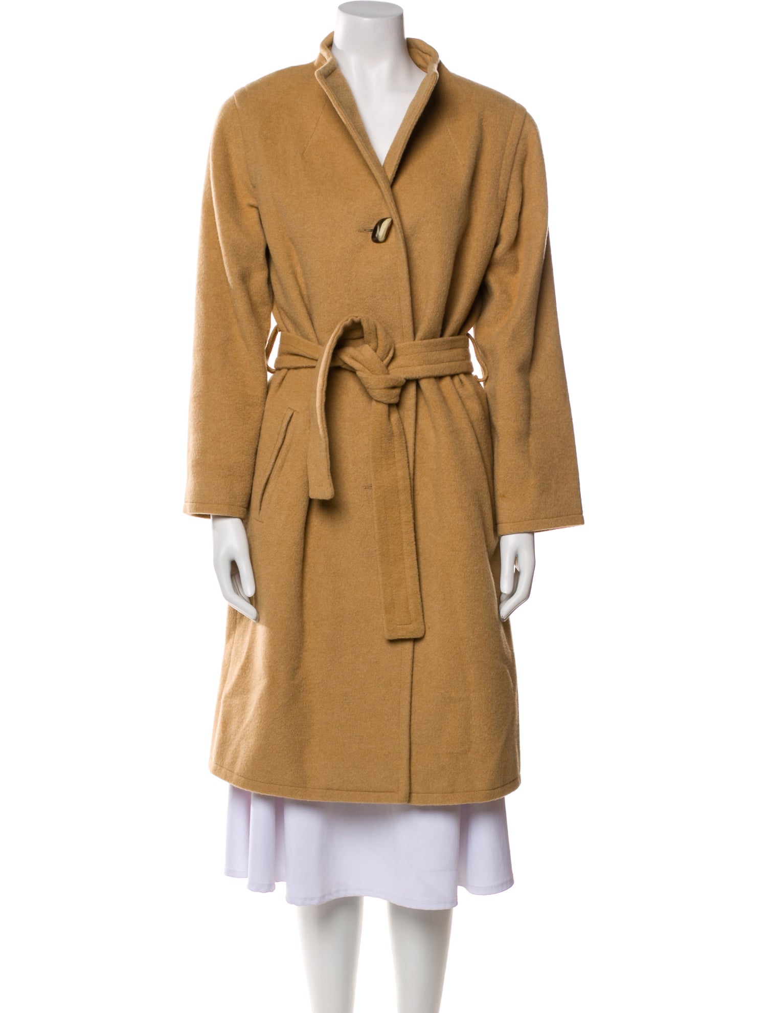 Carolina Herrera Camel Hair Trench Coat