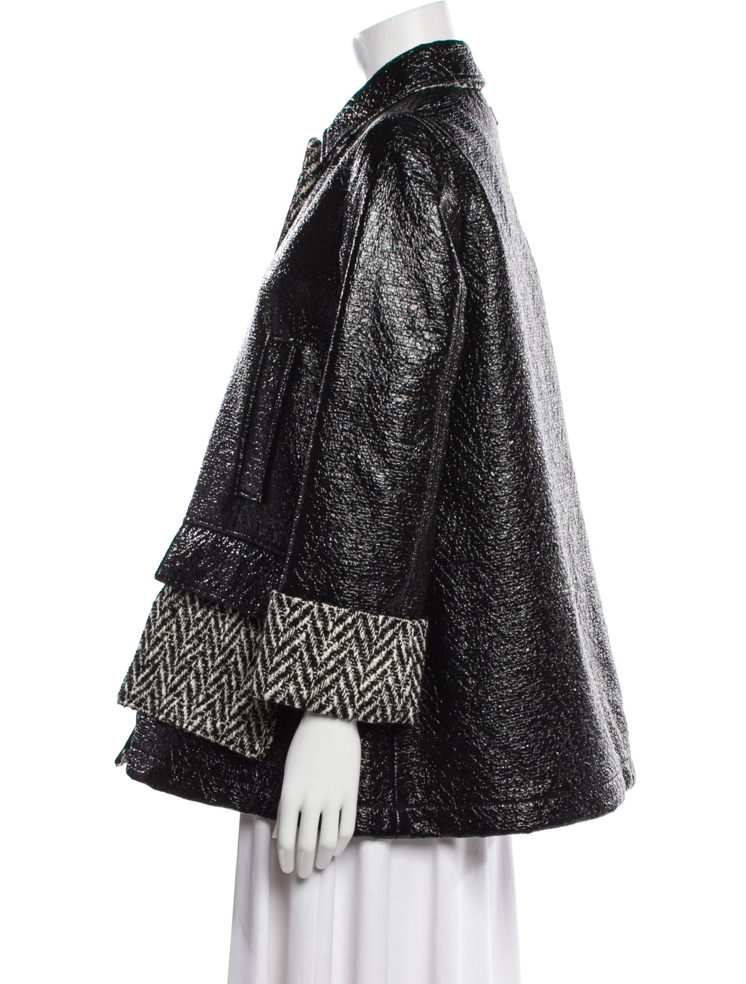 Carolina Herrera Tweed Pattern Evening Jacket