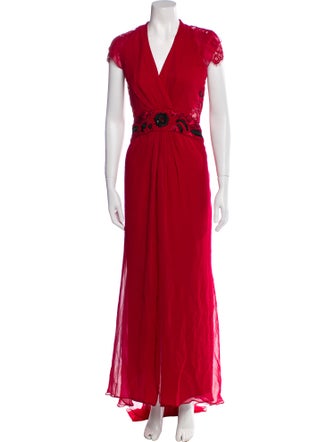 Carolina Herrera Silk Long Dress