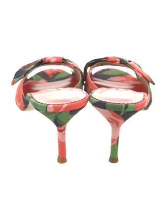 Carolina Herrera Nylon Printed Slides