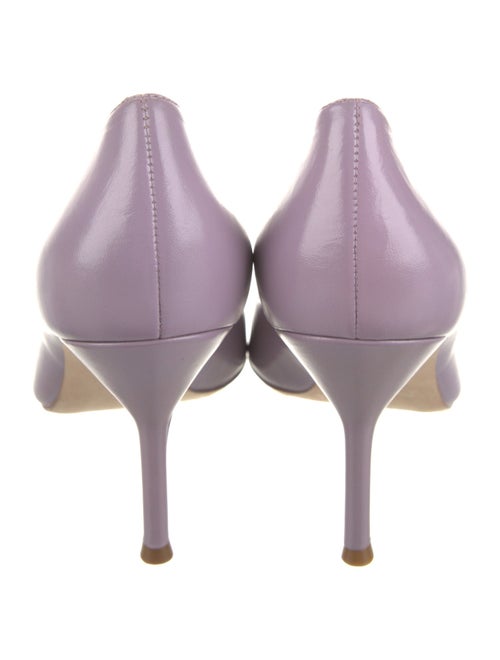 Carolina Herrera Leather Colorblock Pattern Pumps