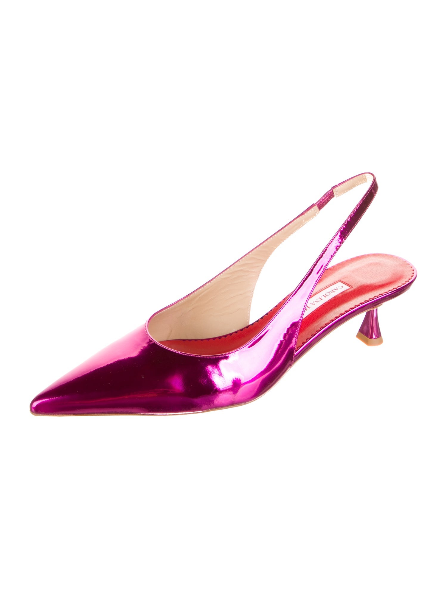 Carolina Herrera Patent Leather Slingback Pumps w/ Tags