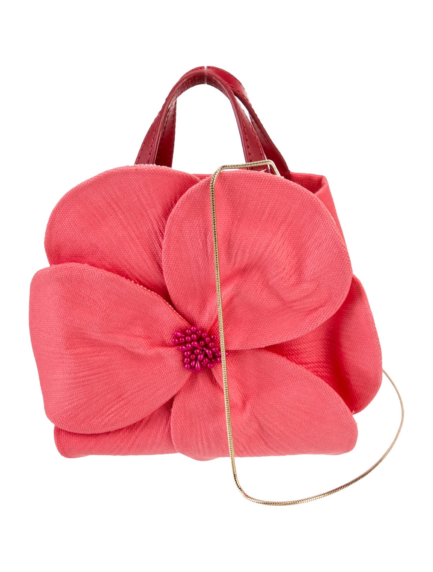 Carolina Herrera Canvas Shoulder Bag