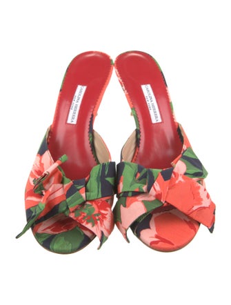 Carolina Herrera Nylon Printed Slides