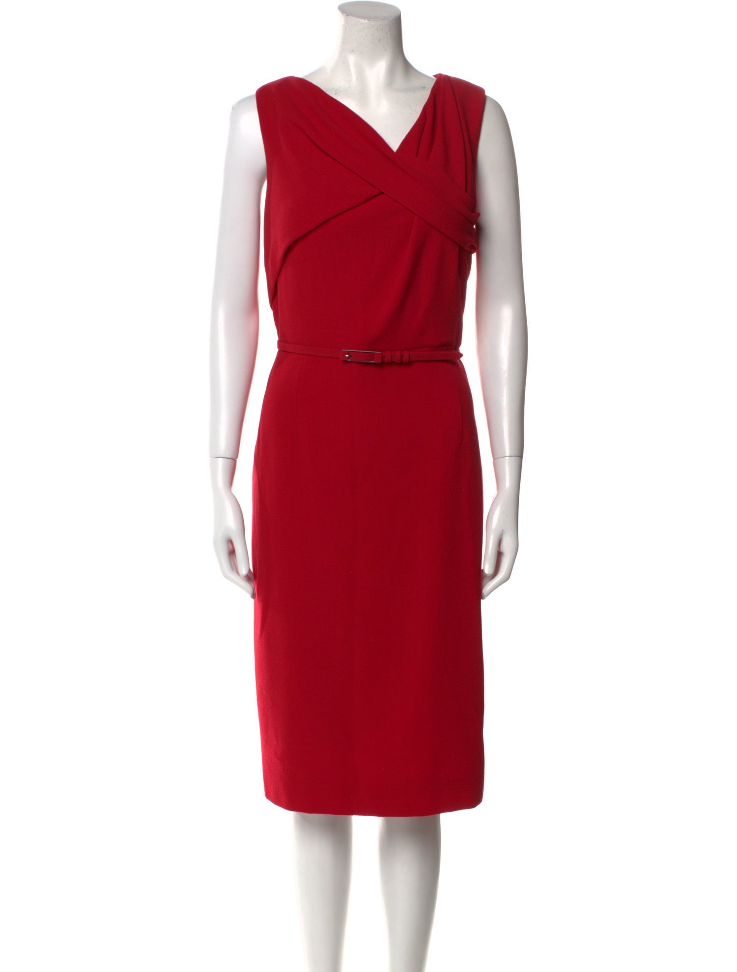 Carolina Herrera Wool Midi Length Dress