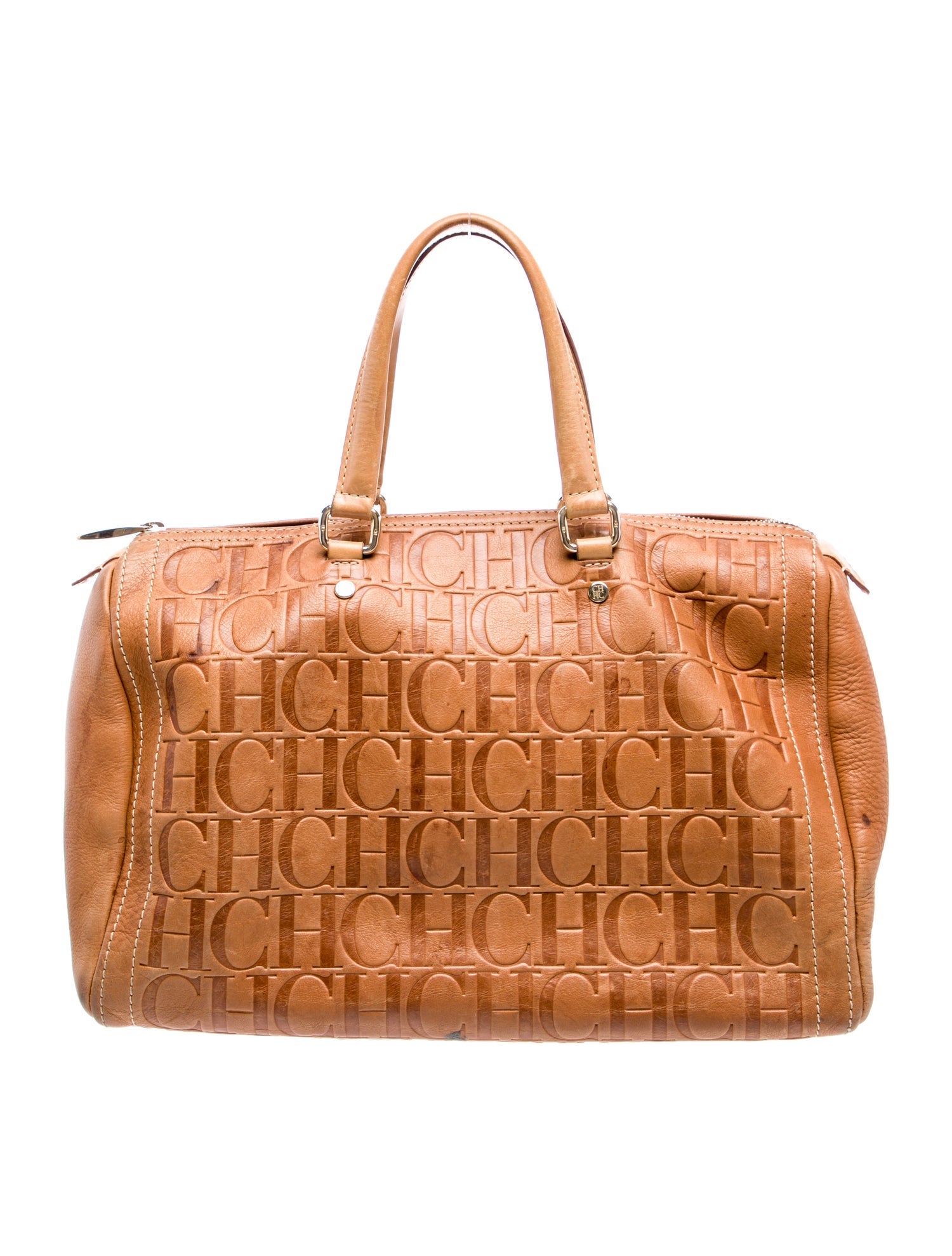 Carolina Herrera Leather Top Handle Bag