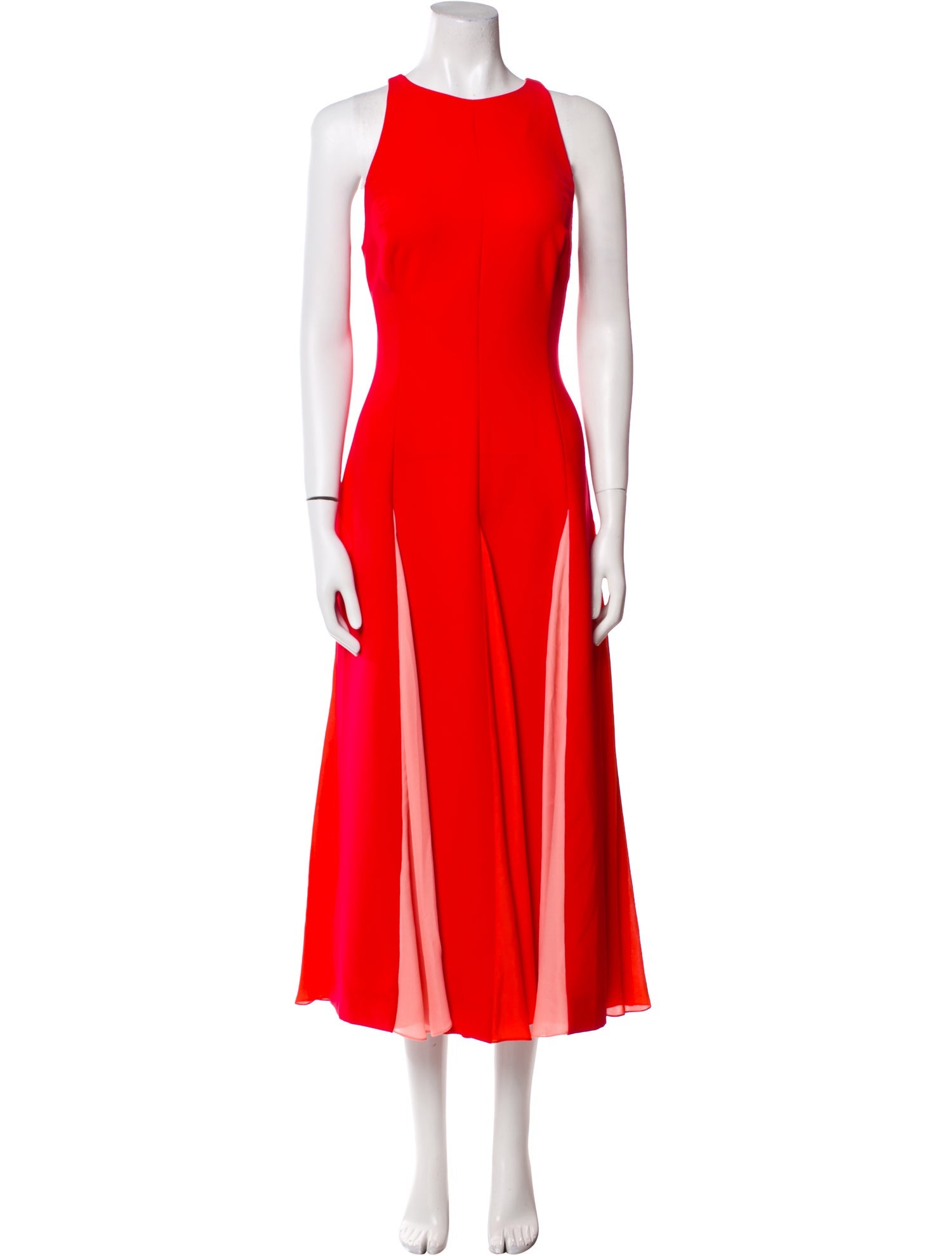 Carolina Herrera Crew Neck Long Dress