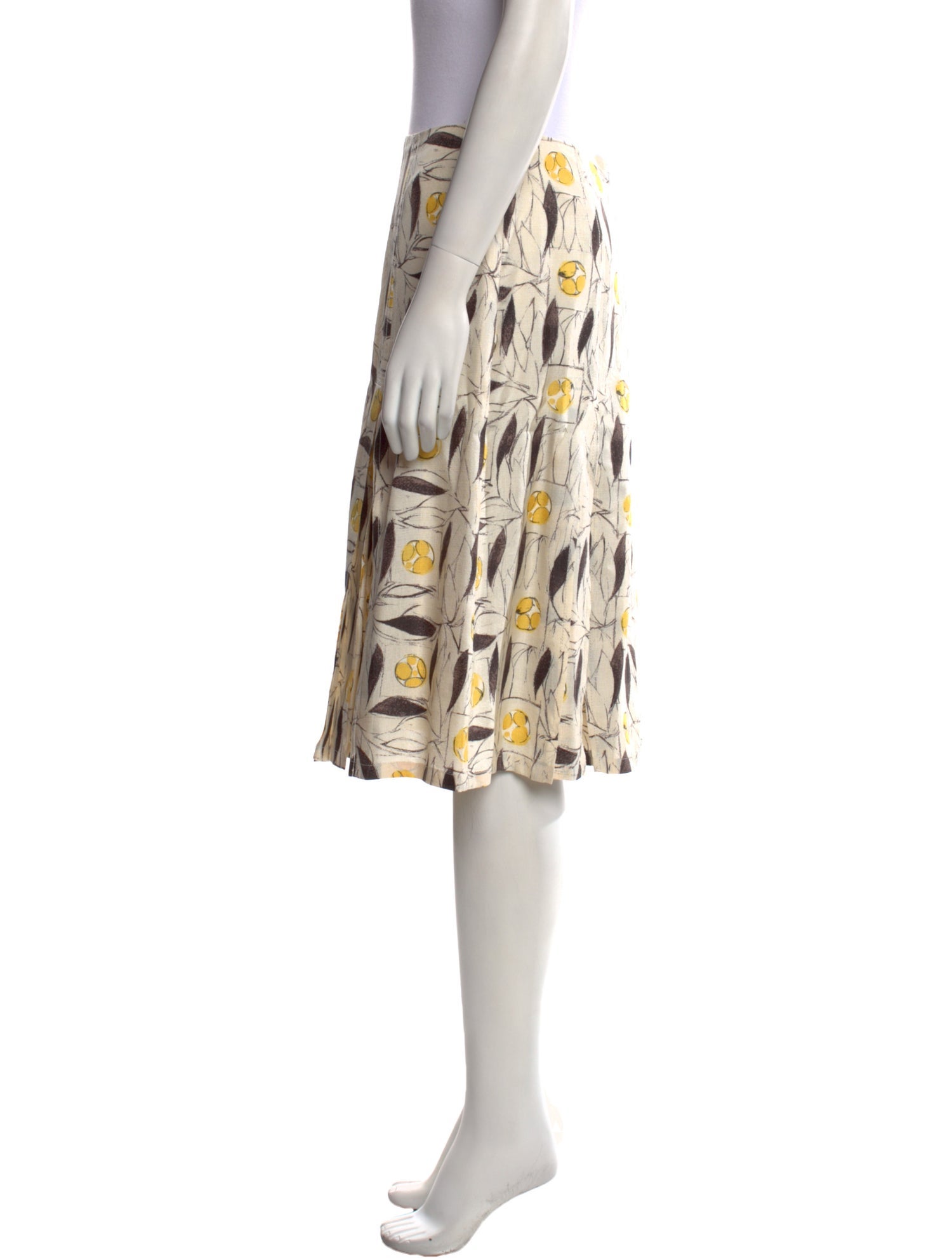 Carolina Herrera Silk Knee-Length Skirt