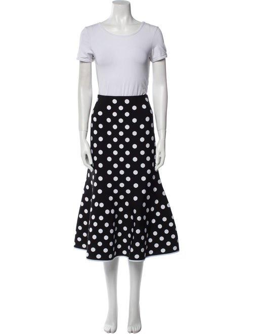 Carolina Herrera Polka Dot Print Skirt Set