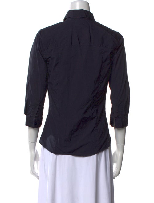 Carolina Herrera Three-Quarter Sleeve Button-Up Top