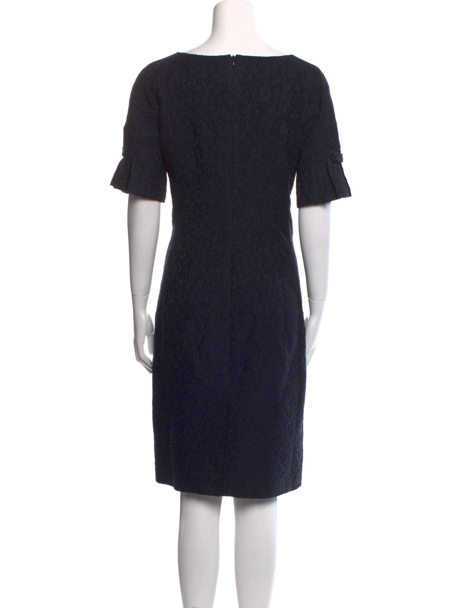 Carolina Herrera Bateau Neckline Knee-Length Dress