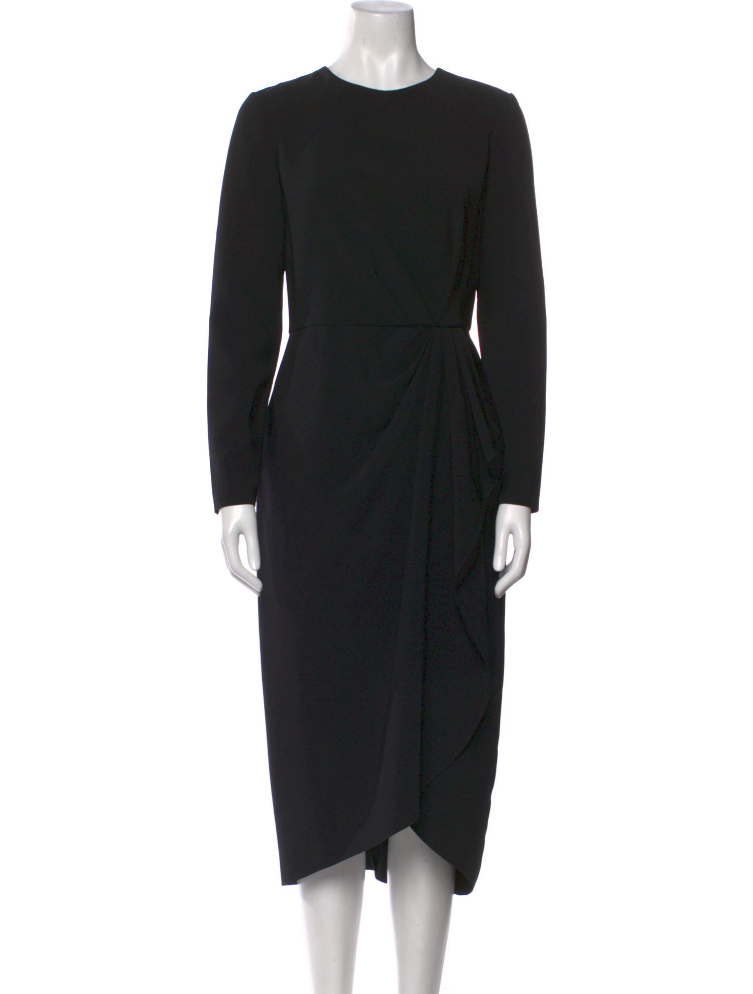 Carolina Herrera Crew Neck Midi Length Dress