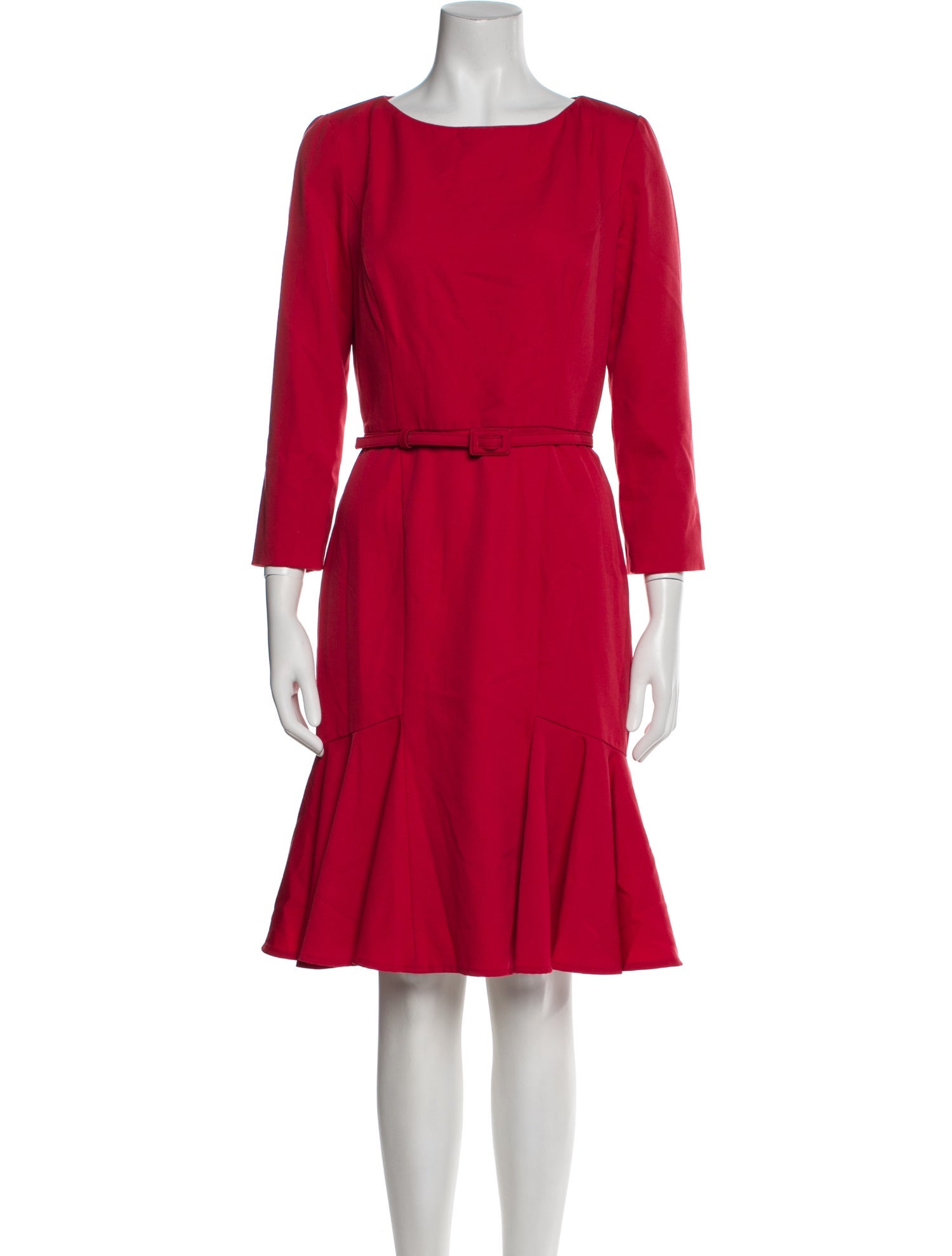 Carolina Herrera Wool Knee-Length Dress