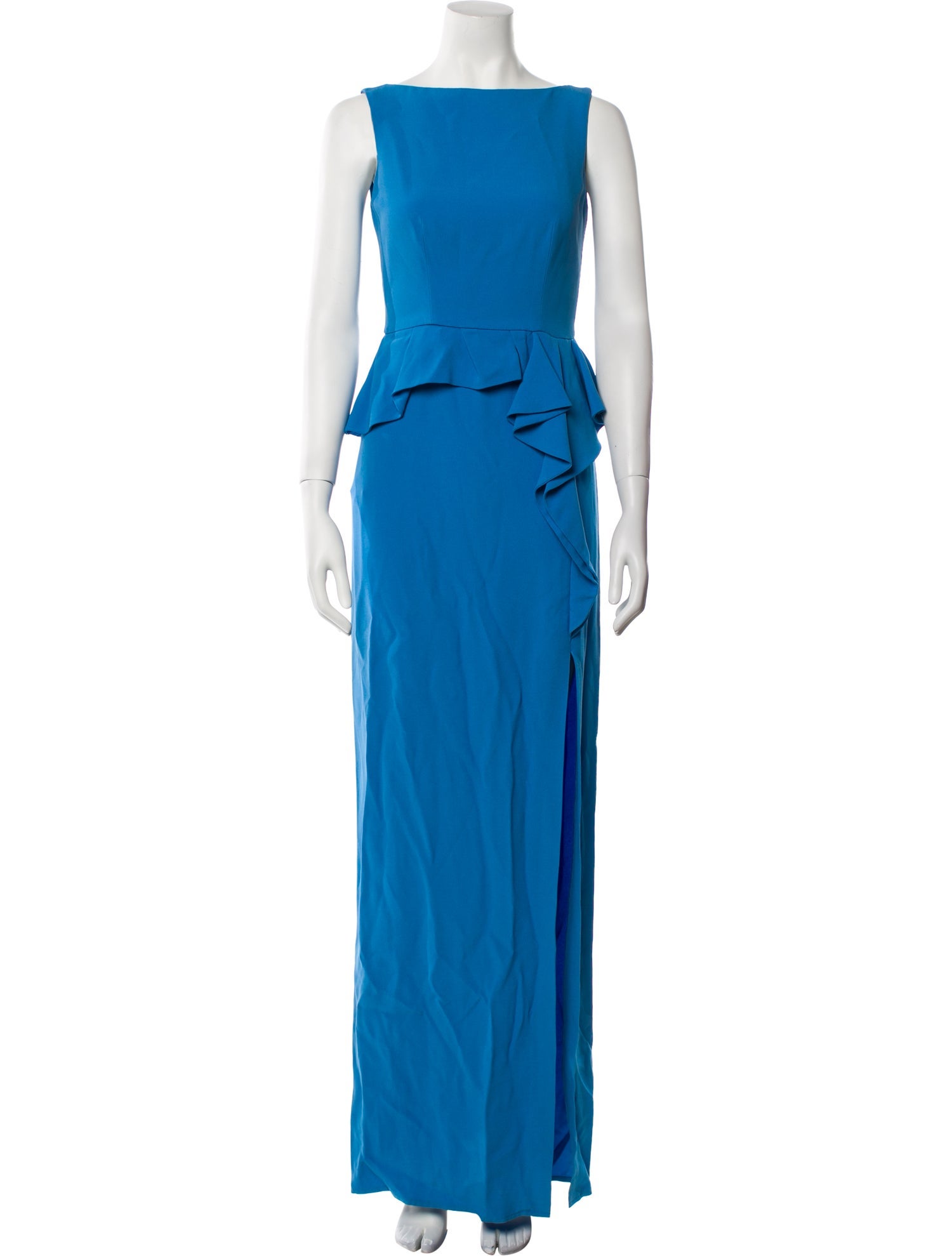 Carolina Herrera Bateau Neckline Long Dress