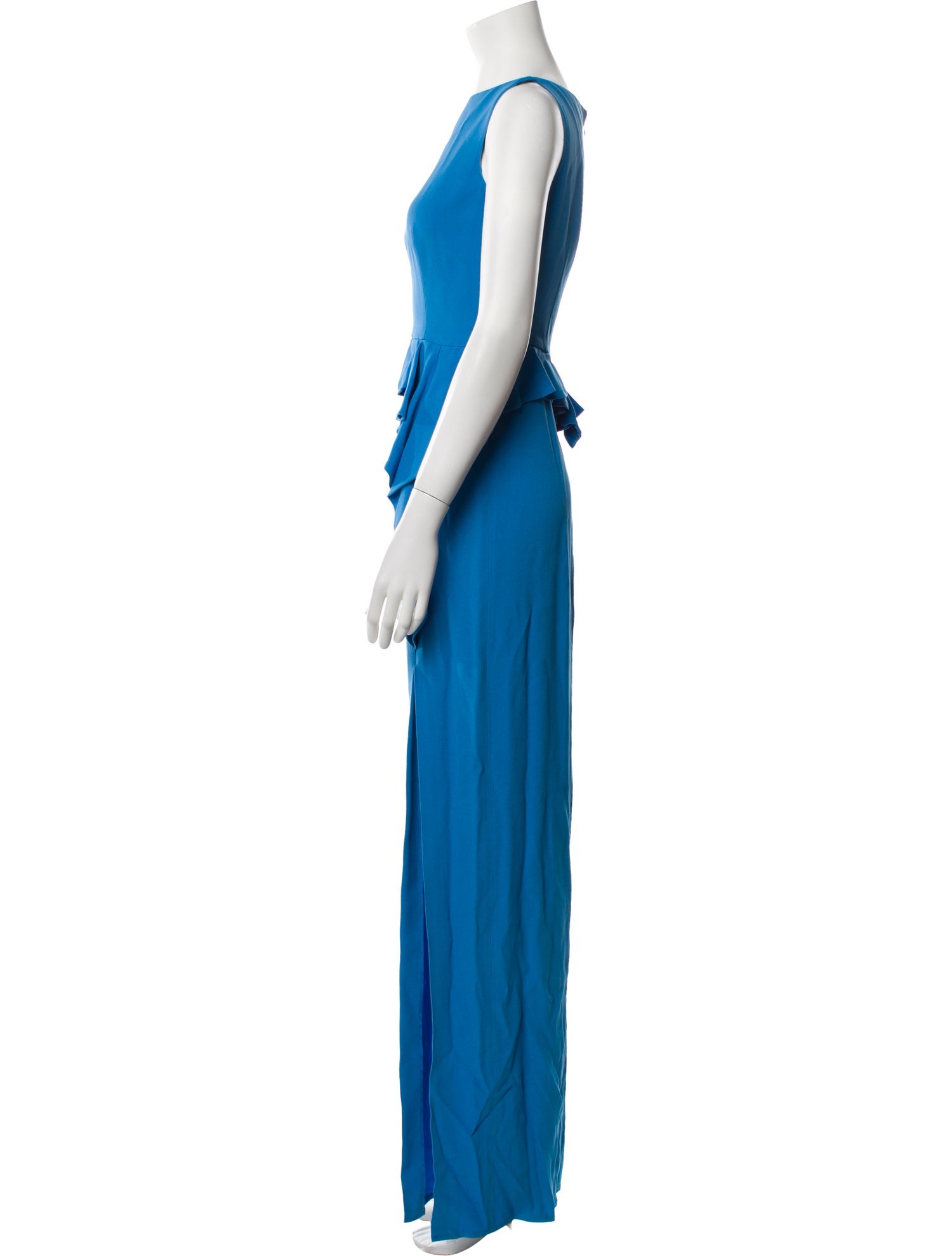 Carolina Herrera Bateau Neckline Long Dress