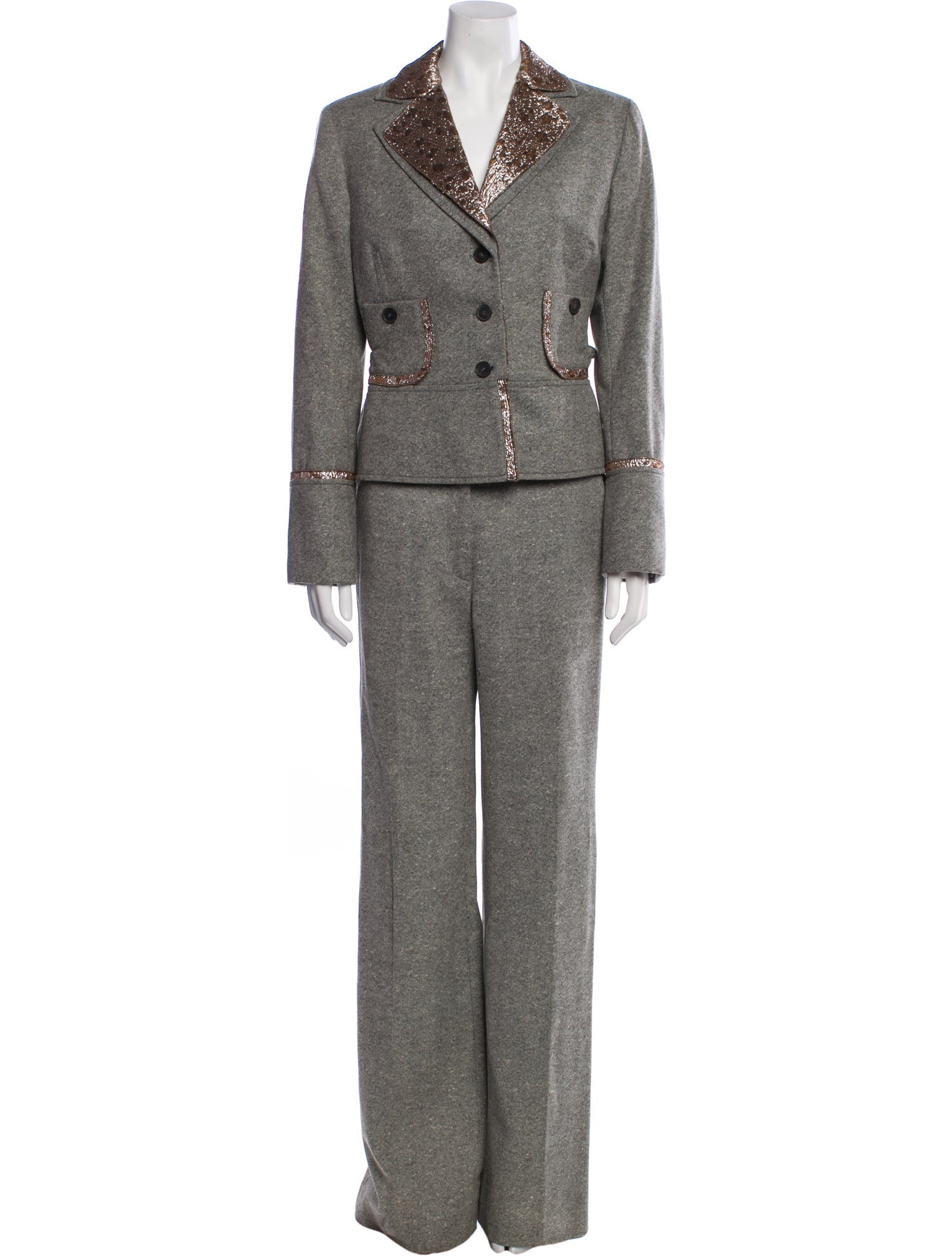 Carolina Herrera Virgin Wool Pantsuit