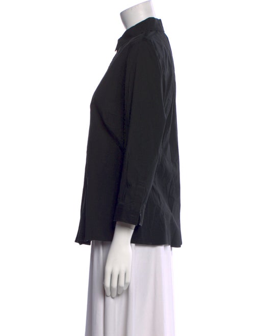 Carolina Herrera Three-Quarter Sleeve Button-Up Top