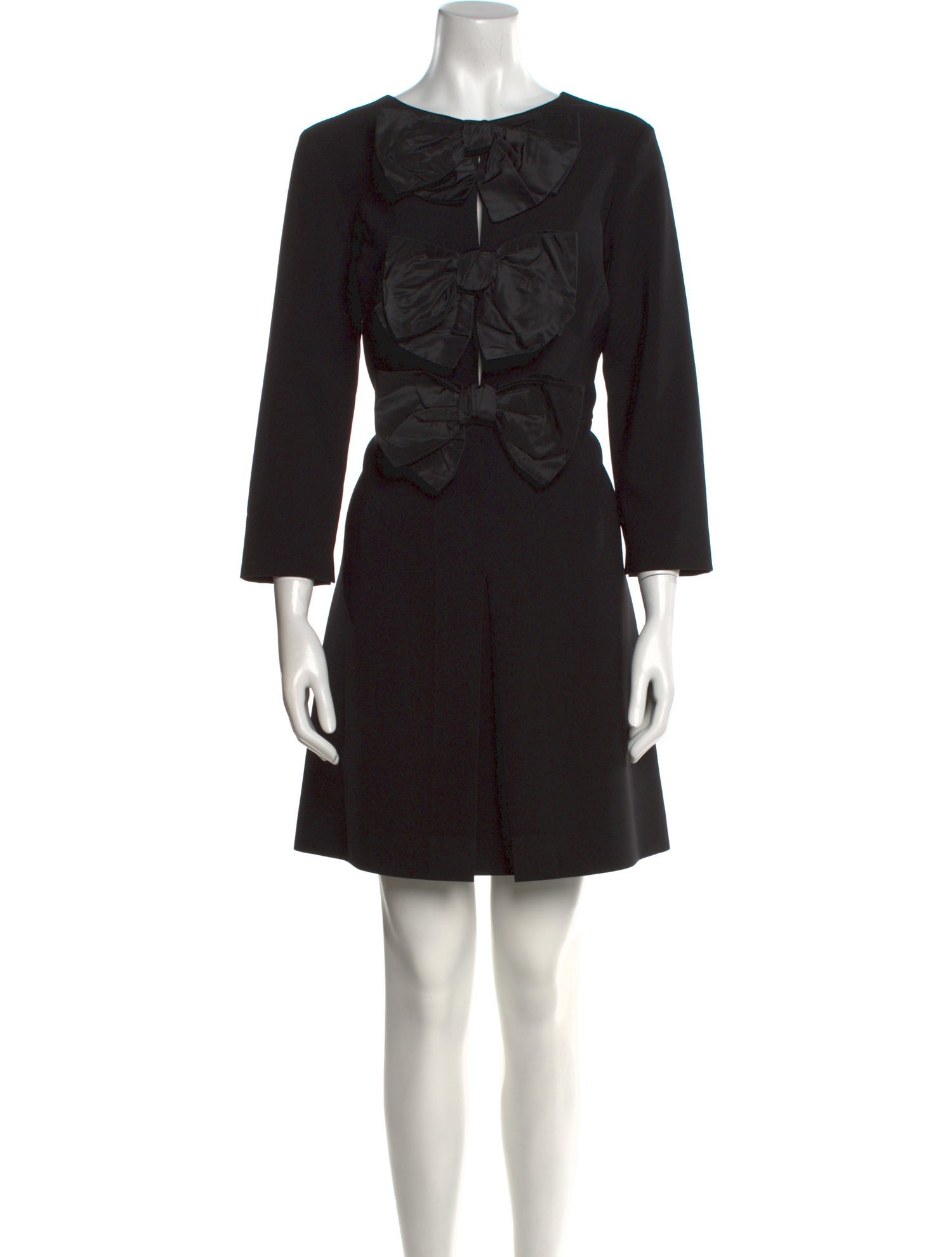 Carolina Herrera Bateau Neckline Mini Dress