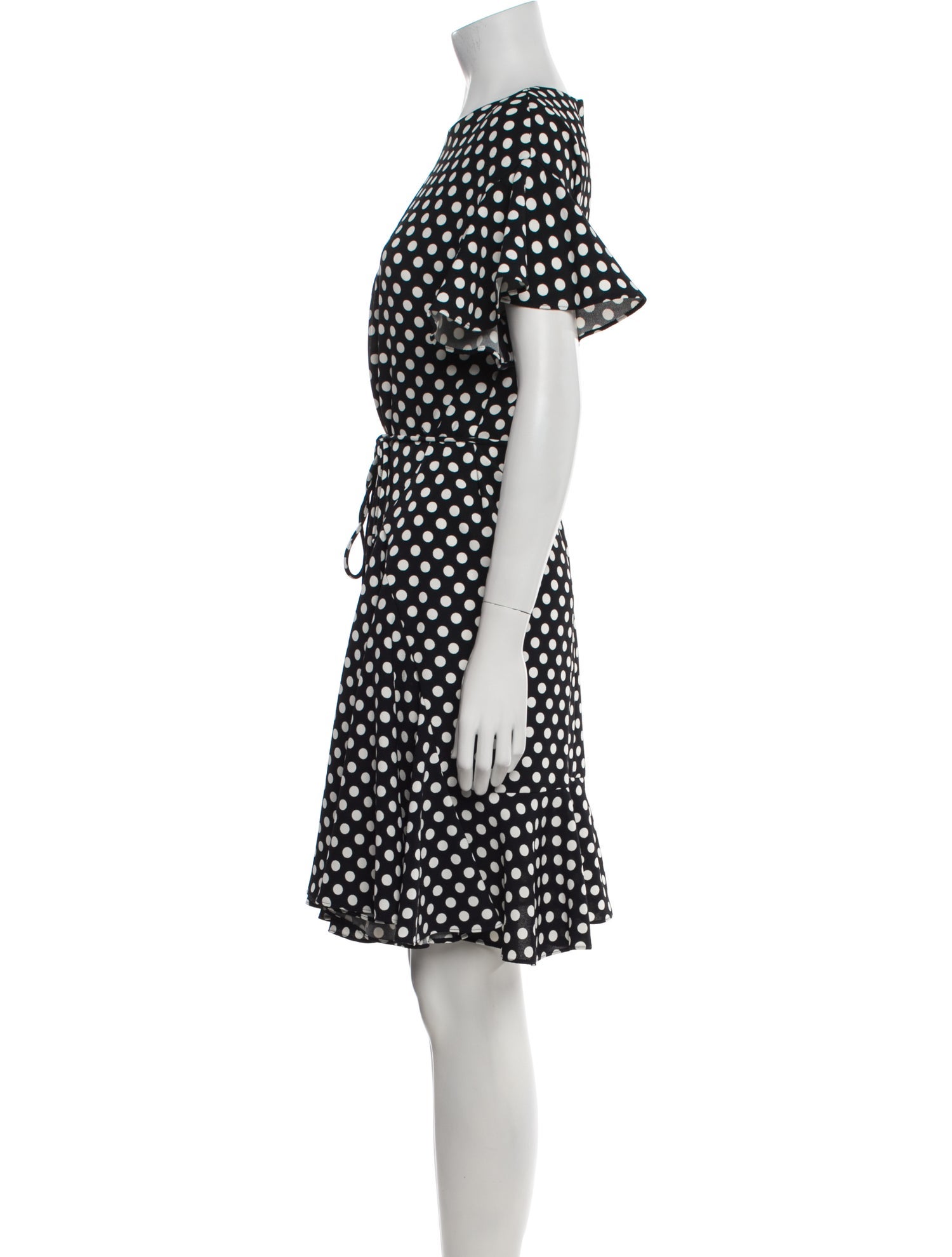 Carolina Herrera Polka Dot Print Knee-Length Dress