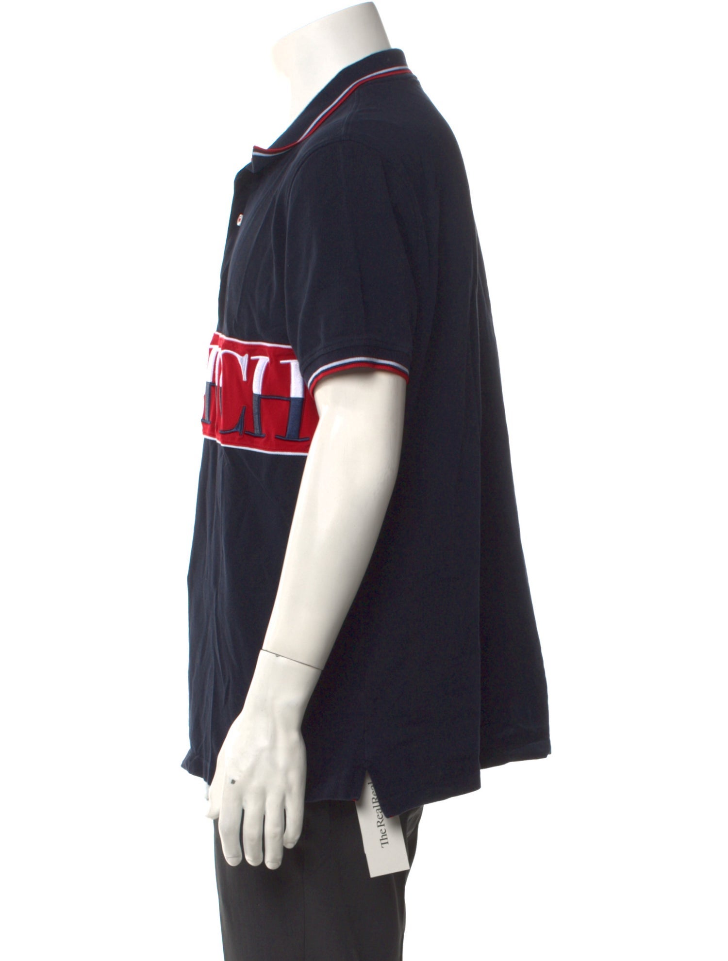 Carolina Herrera Graphic Print V-Neck Polo Shirt