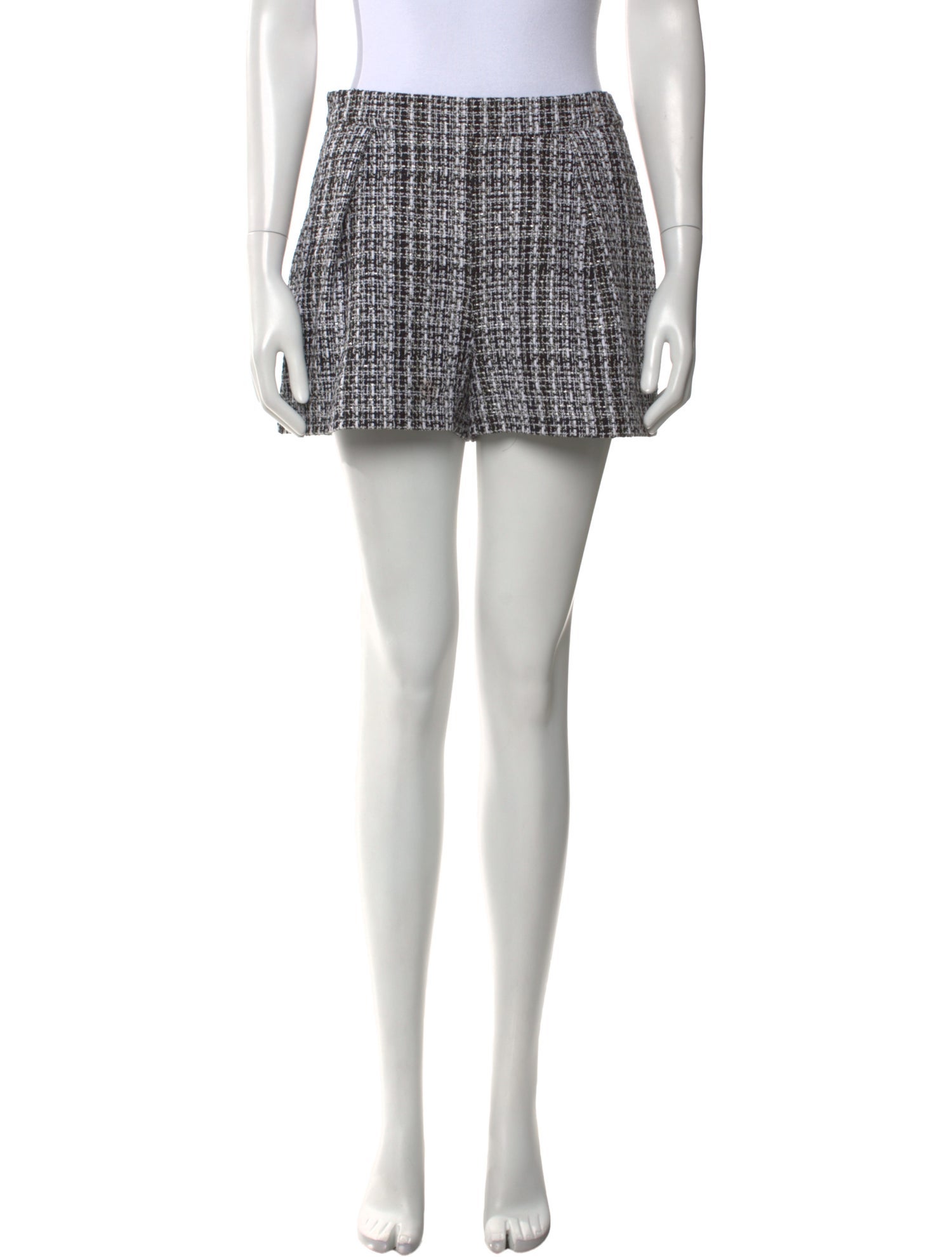 Carolina Herrera Tweed Pattern Mini Shorts