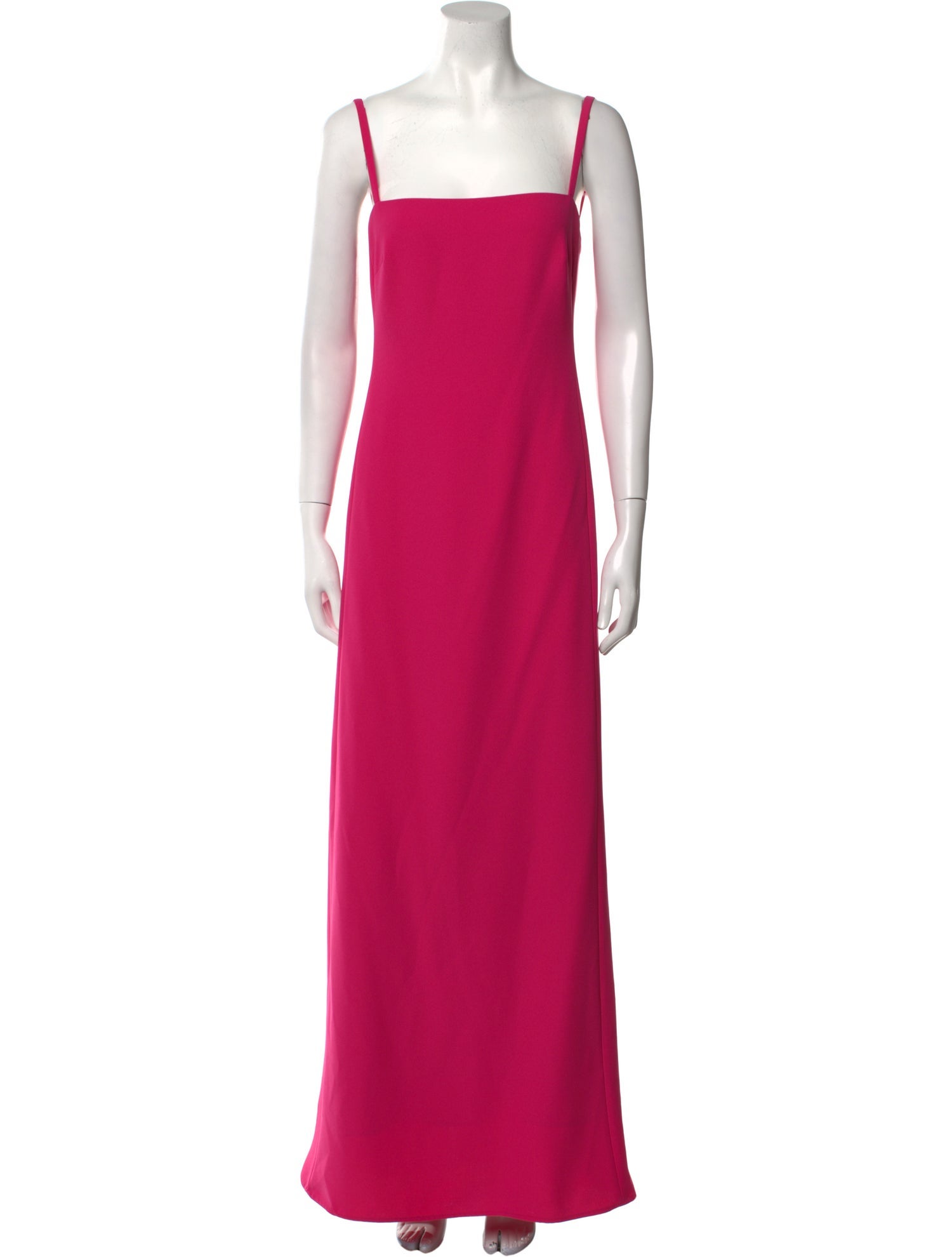 Carolina Herrera Square Neckline Long Dress