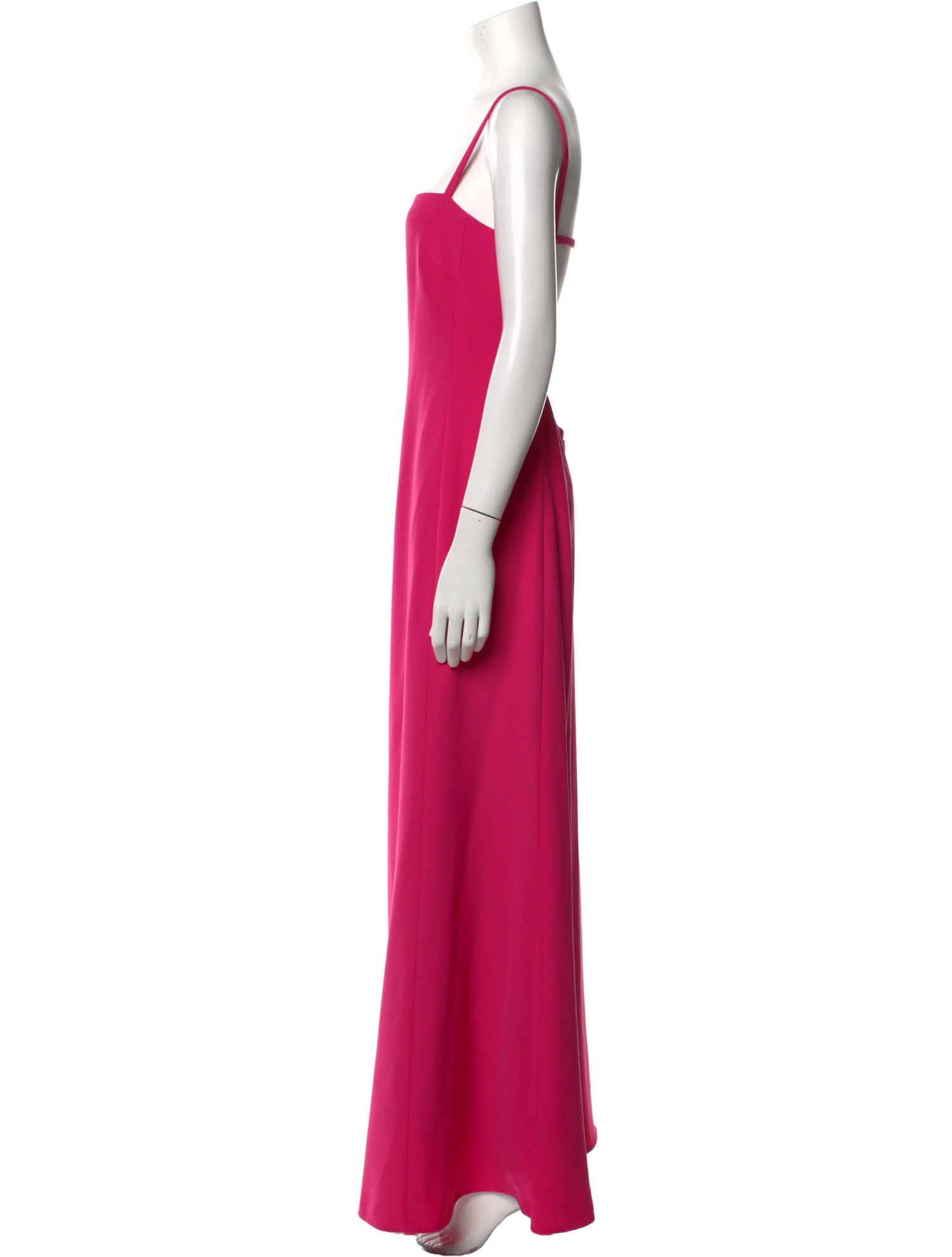 Carolina Herrera Square Neckline Long Dress