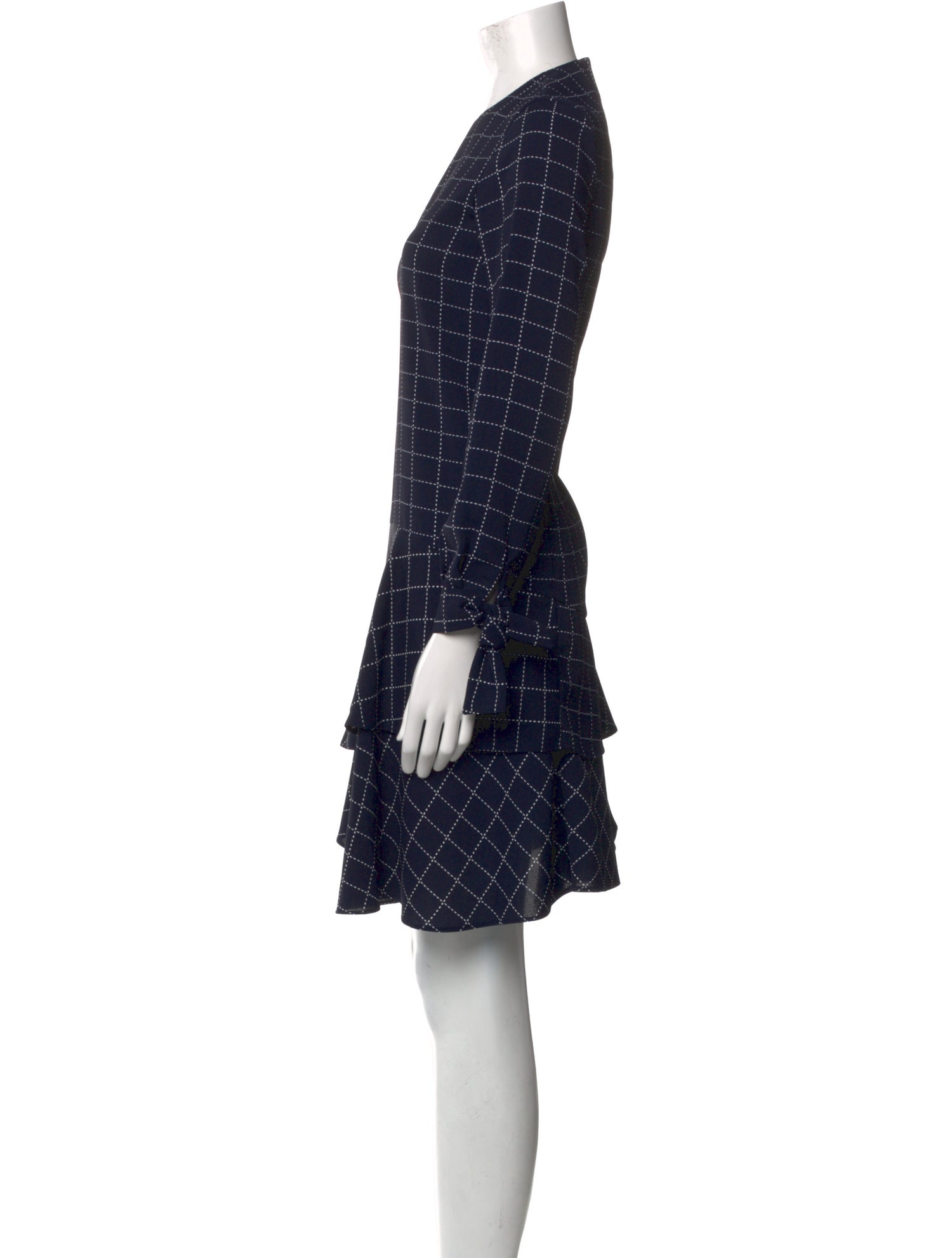 Carolina Herrera Plaid Print Knee-Length Dress