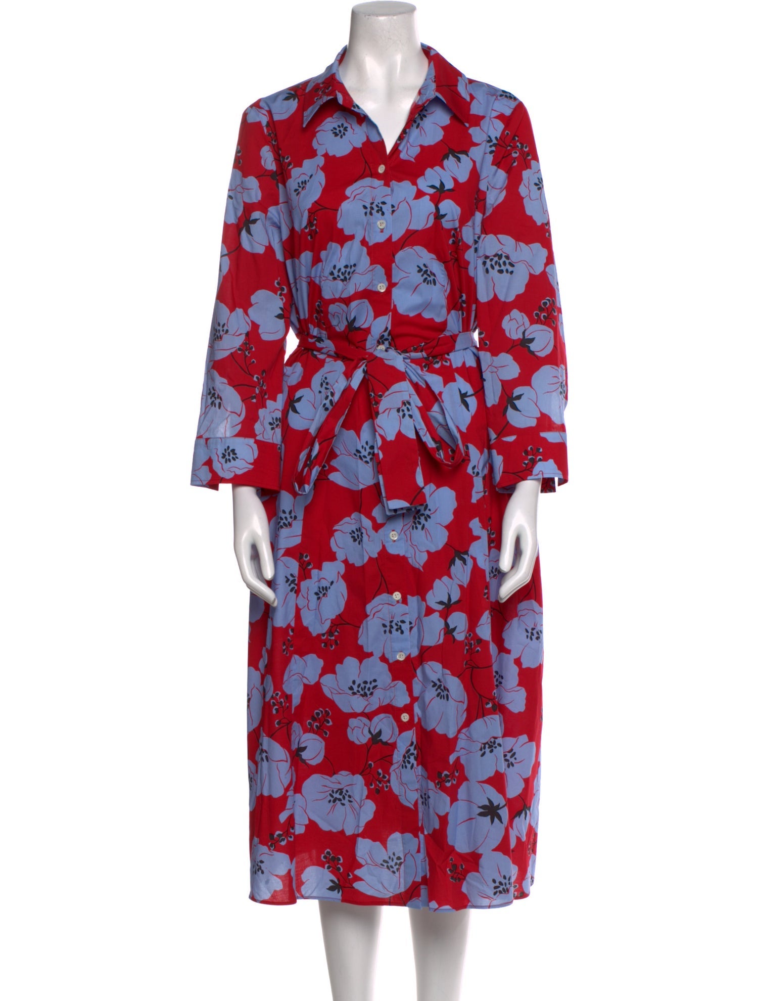 Carolina Herrera Floral Print Midi Length Dress