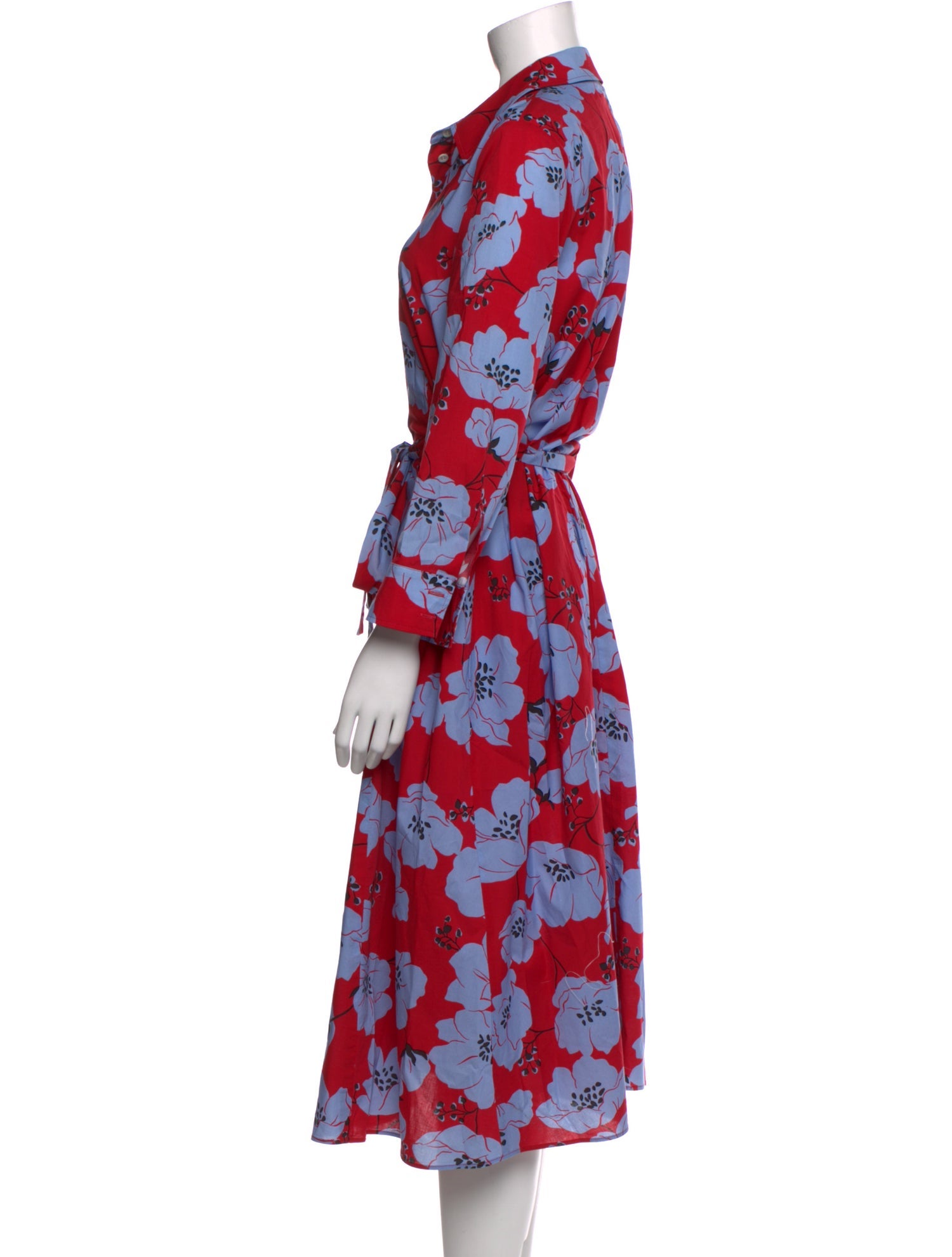 Carolina Herrera Floral Print Midi Length Dress