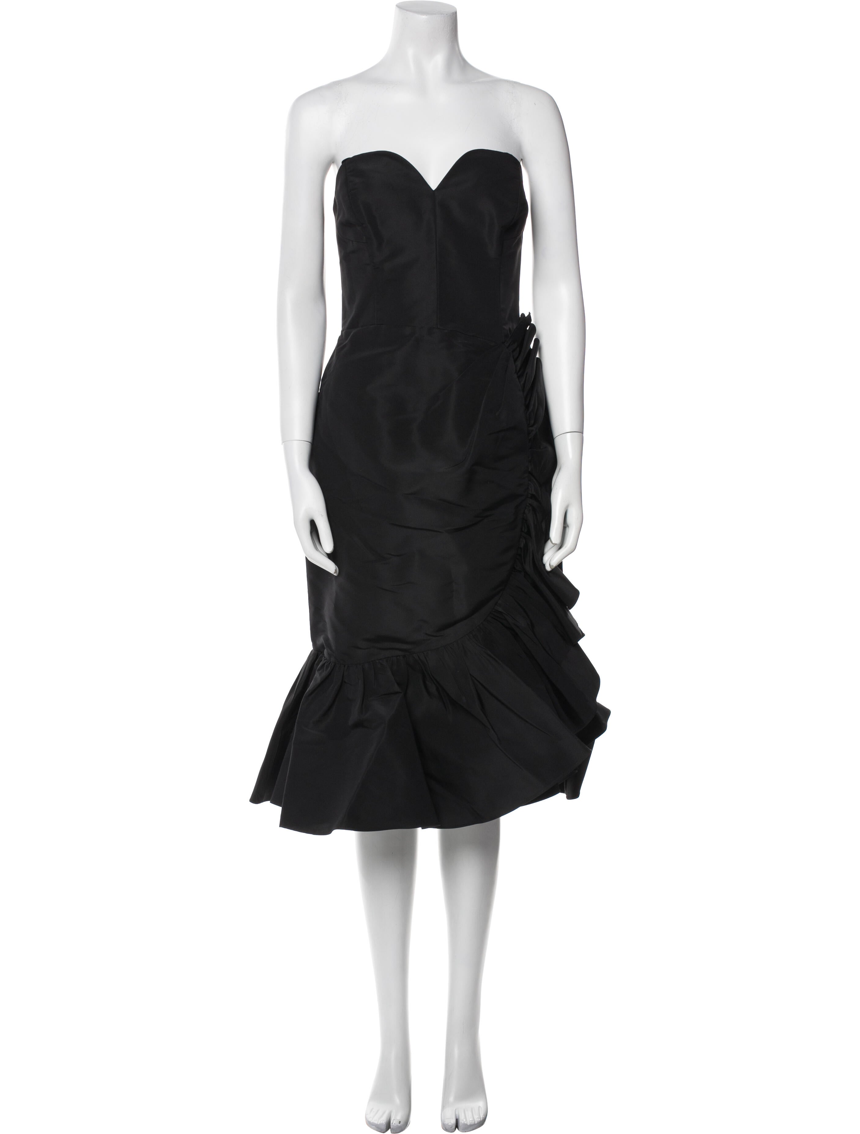 Carolina Herrera Silk Midi Length Dress