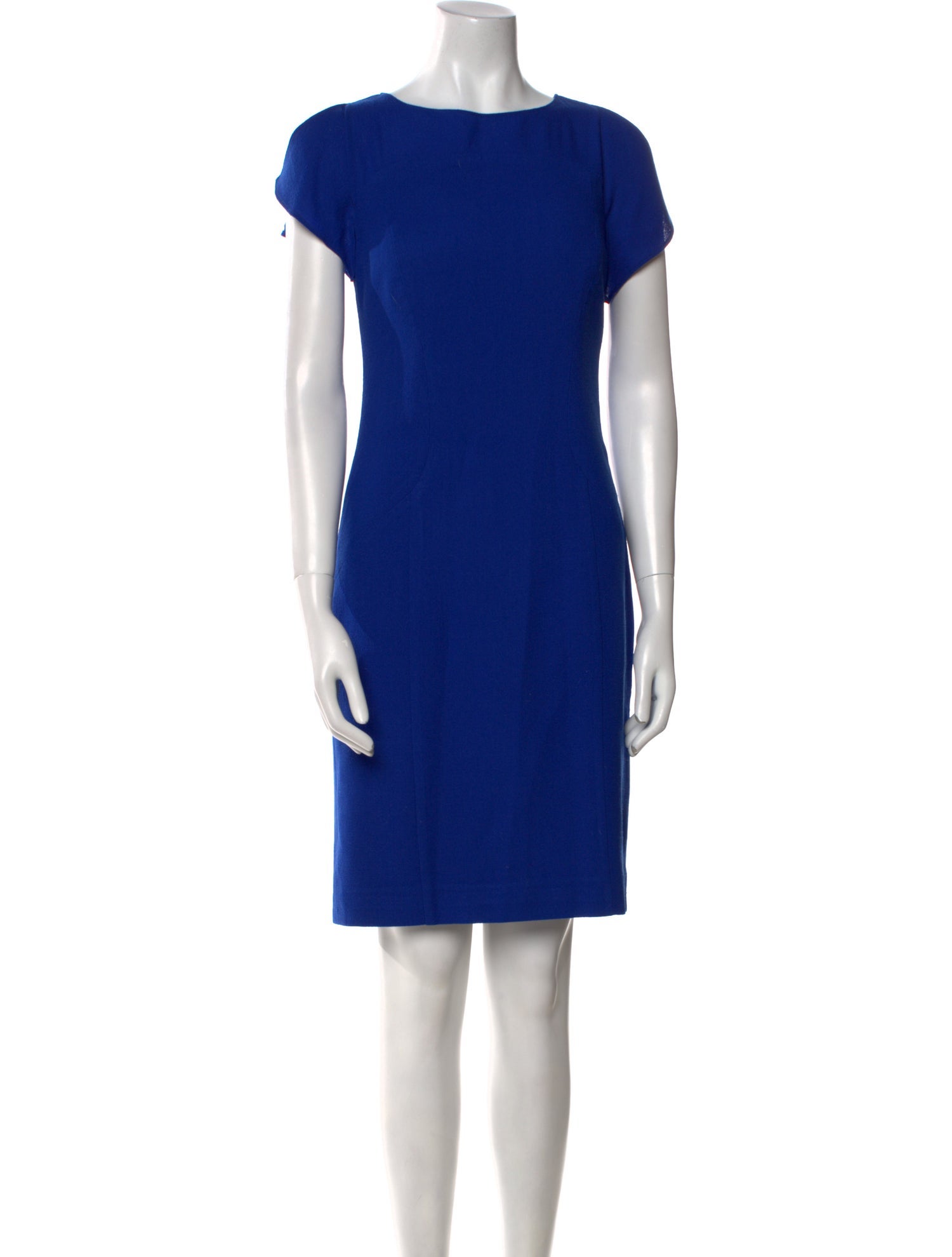 Carolina Herrera Bateau Neckline Knee-Length Dress