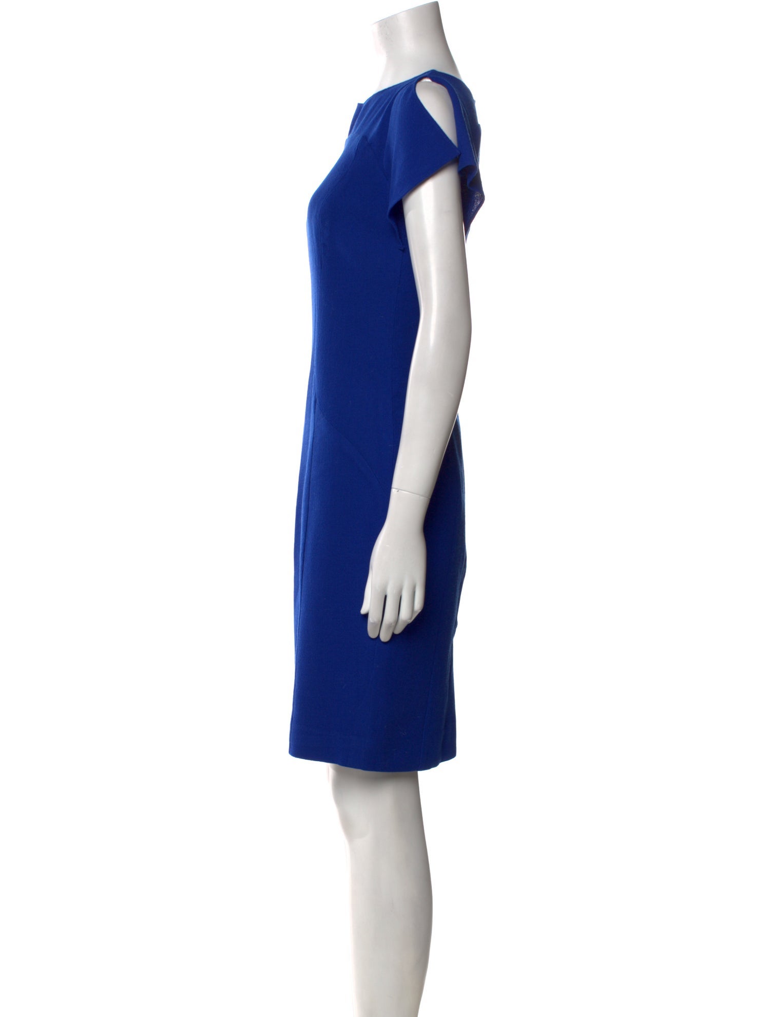 Carolina Herrera Bateau Neckline Knee-Length Dress