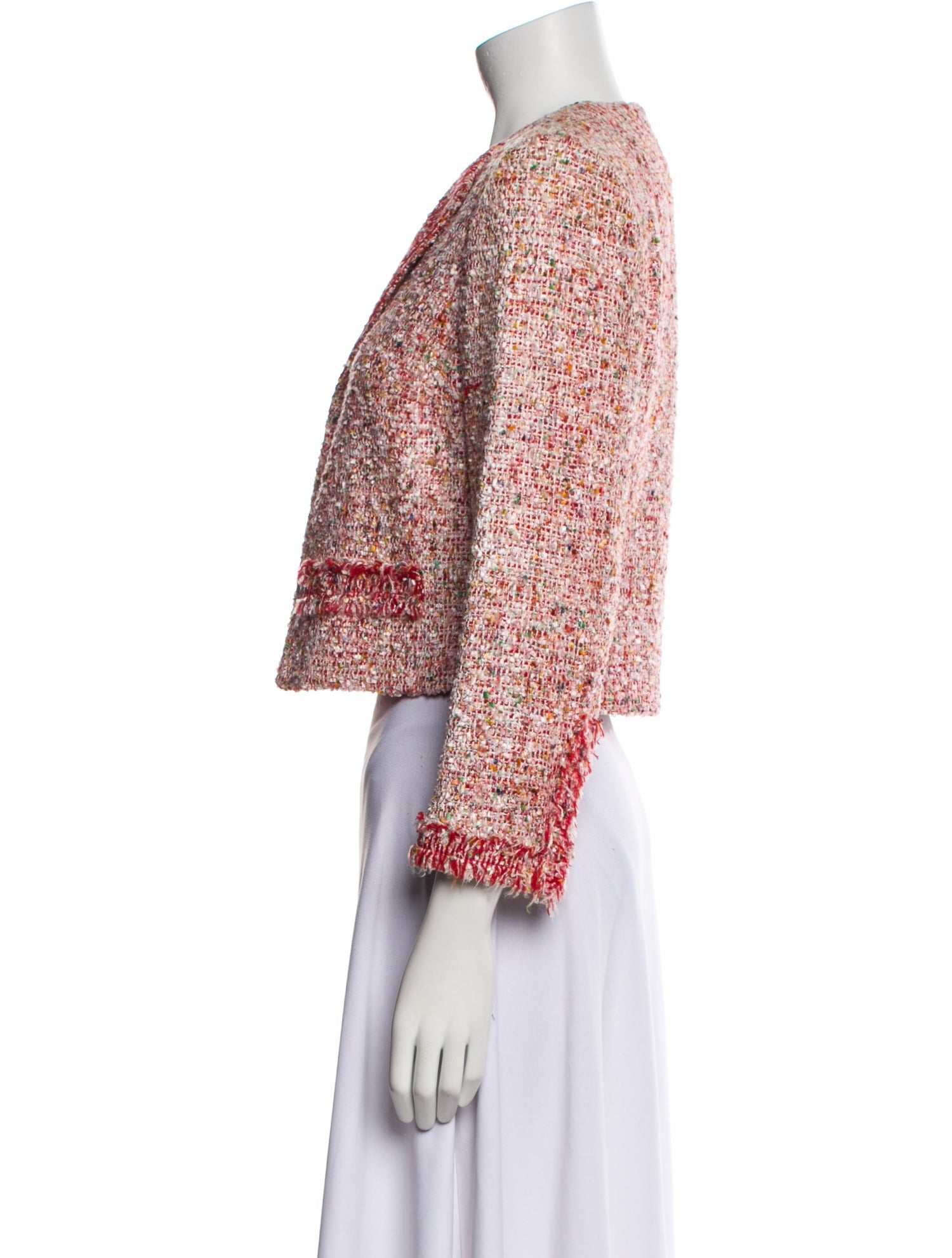 Carolina Herrera Tweed Pattern Evening Jacket