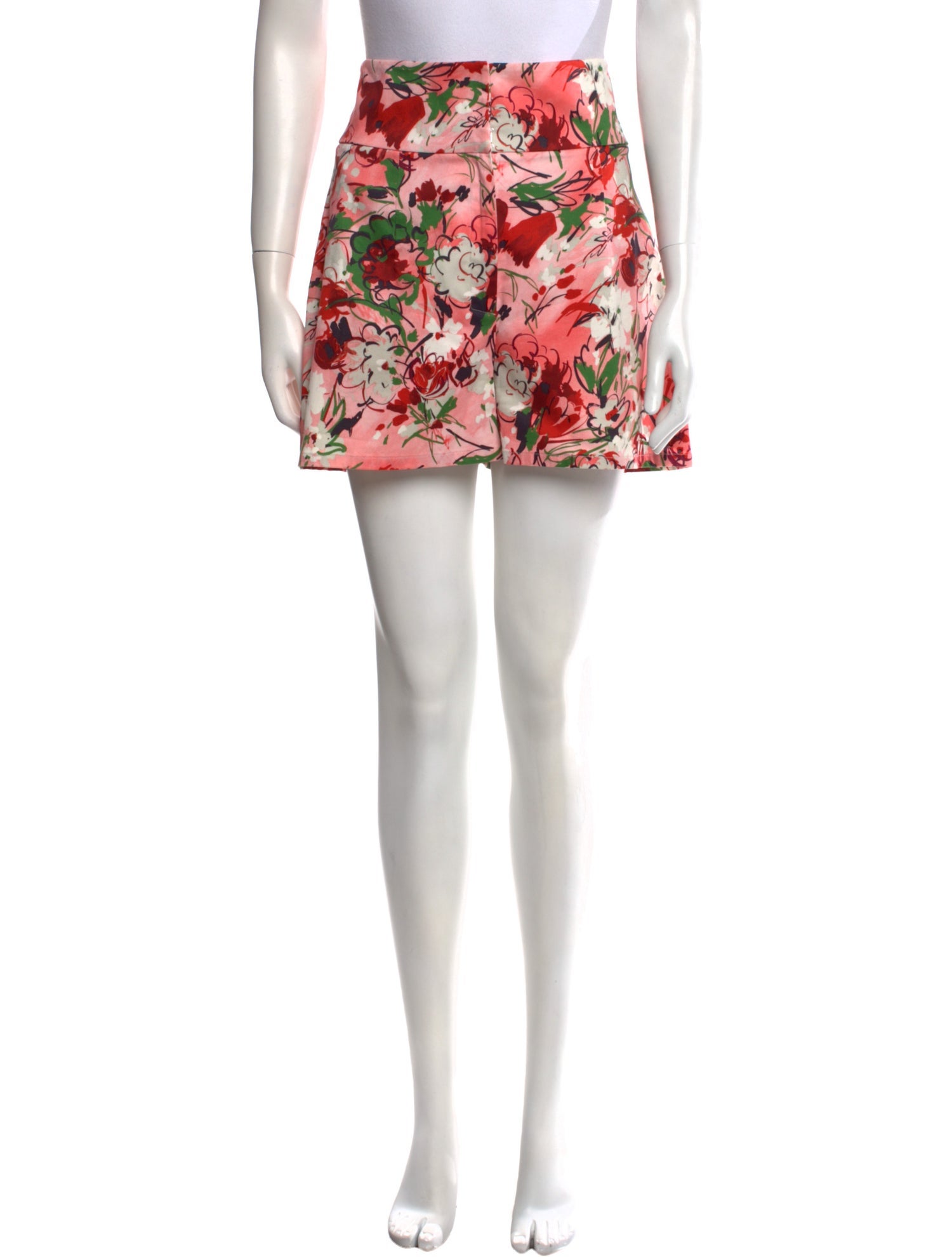 Carolina Herrera Floral Print Mini Shorts