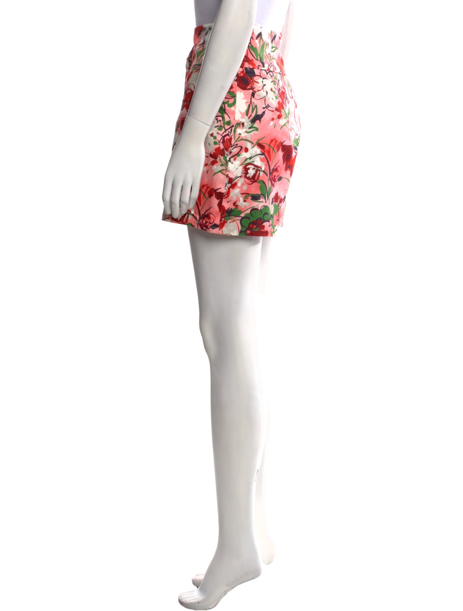 Carolina Herrera Floral Print Mini Shorts
