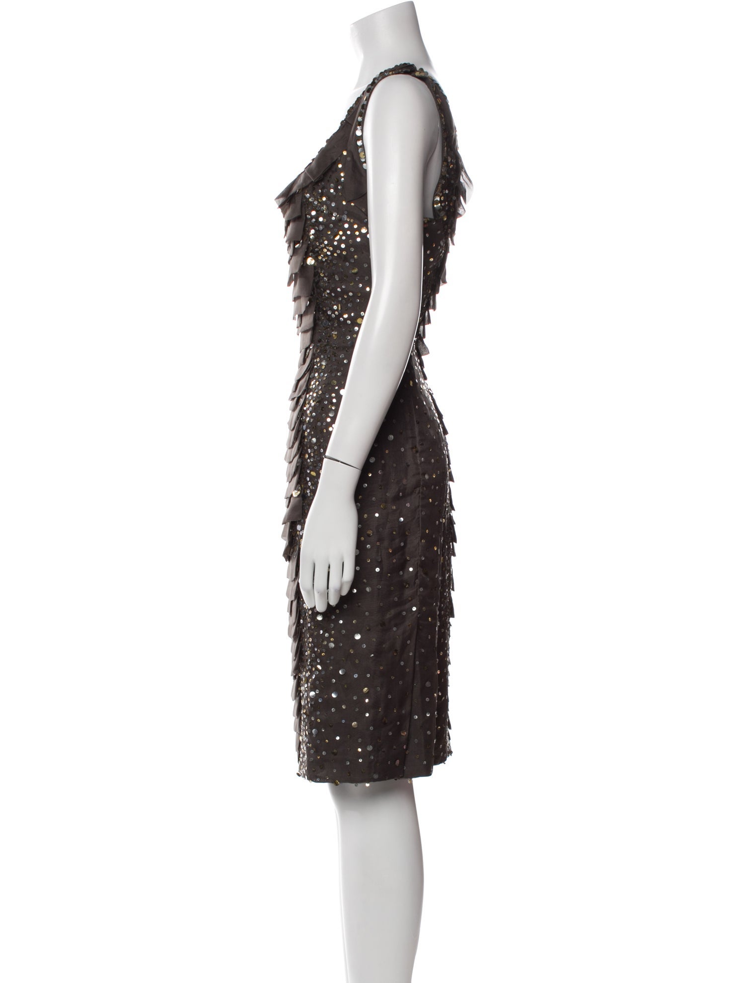 Carolina Herrera Silk Knee-Length Dress