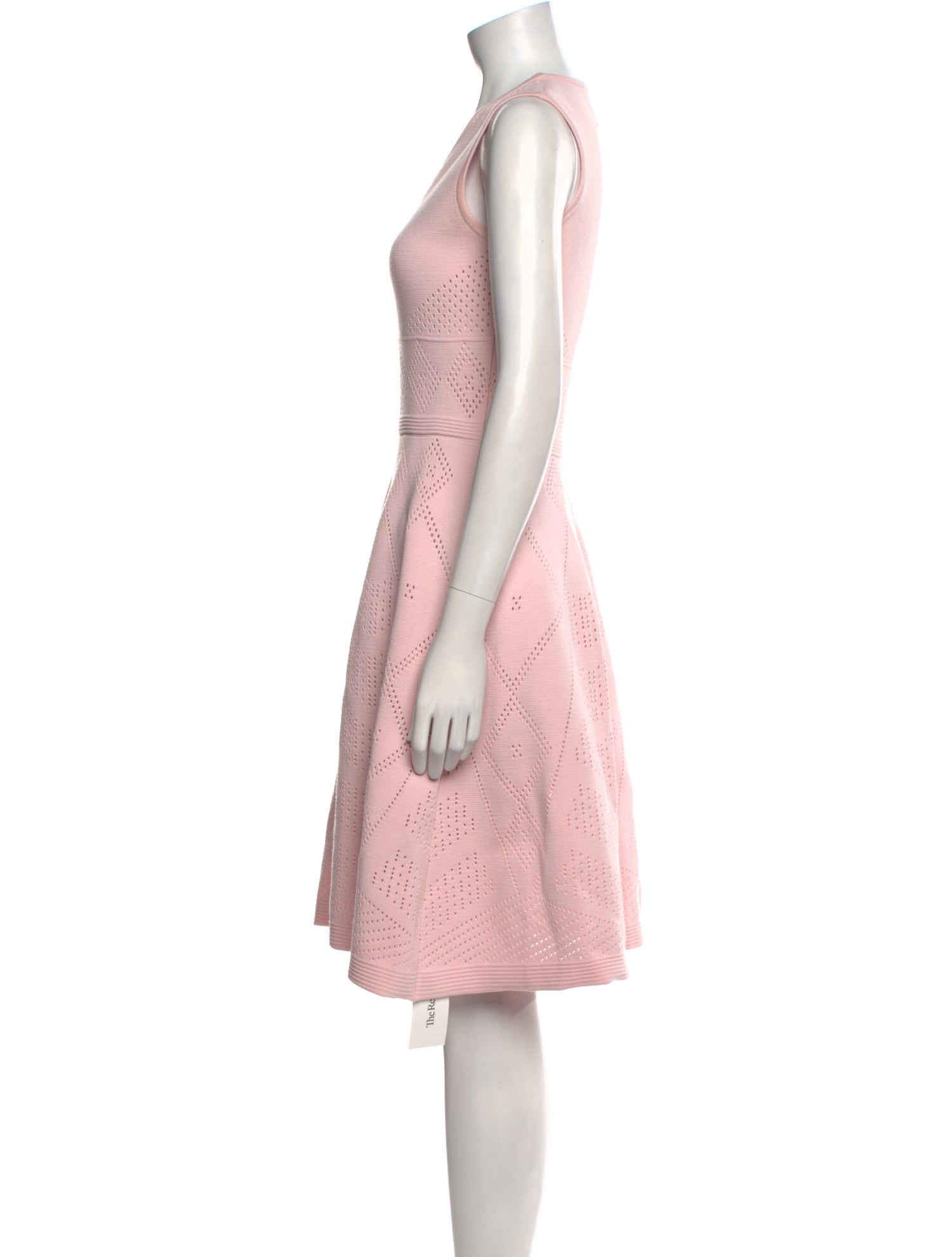 Carolina Herrera V-Neck Knee-Length Dress