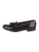Carolina Herrera Patent Leather Grosgrain Trim Loafers