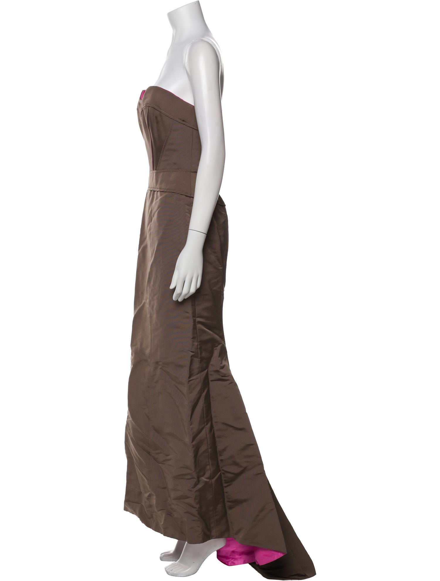 Carolina Herrera Strapless Long Dress